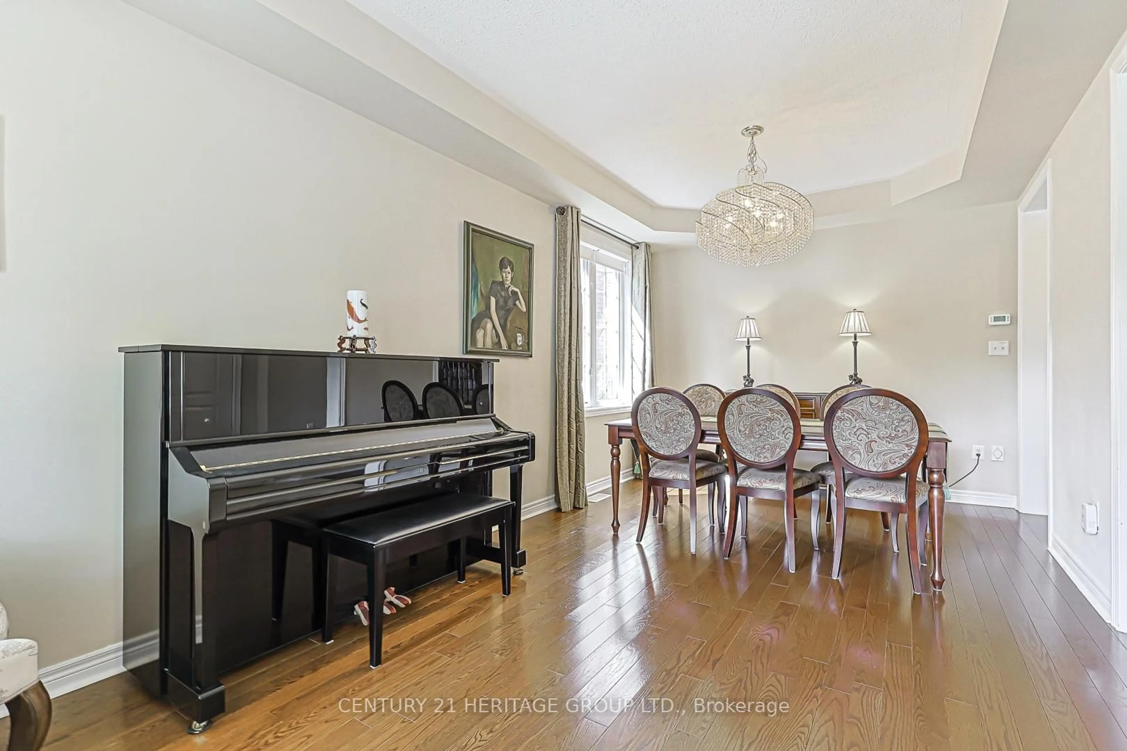 Dining room, wood/laminate floor for 273 Alfred Paterson Dr, Markham Ontario L6E 0K5