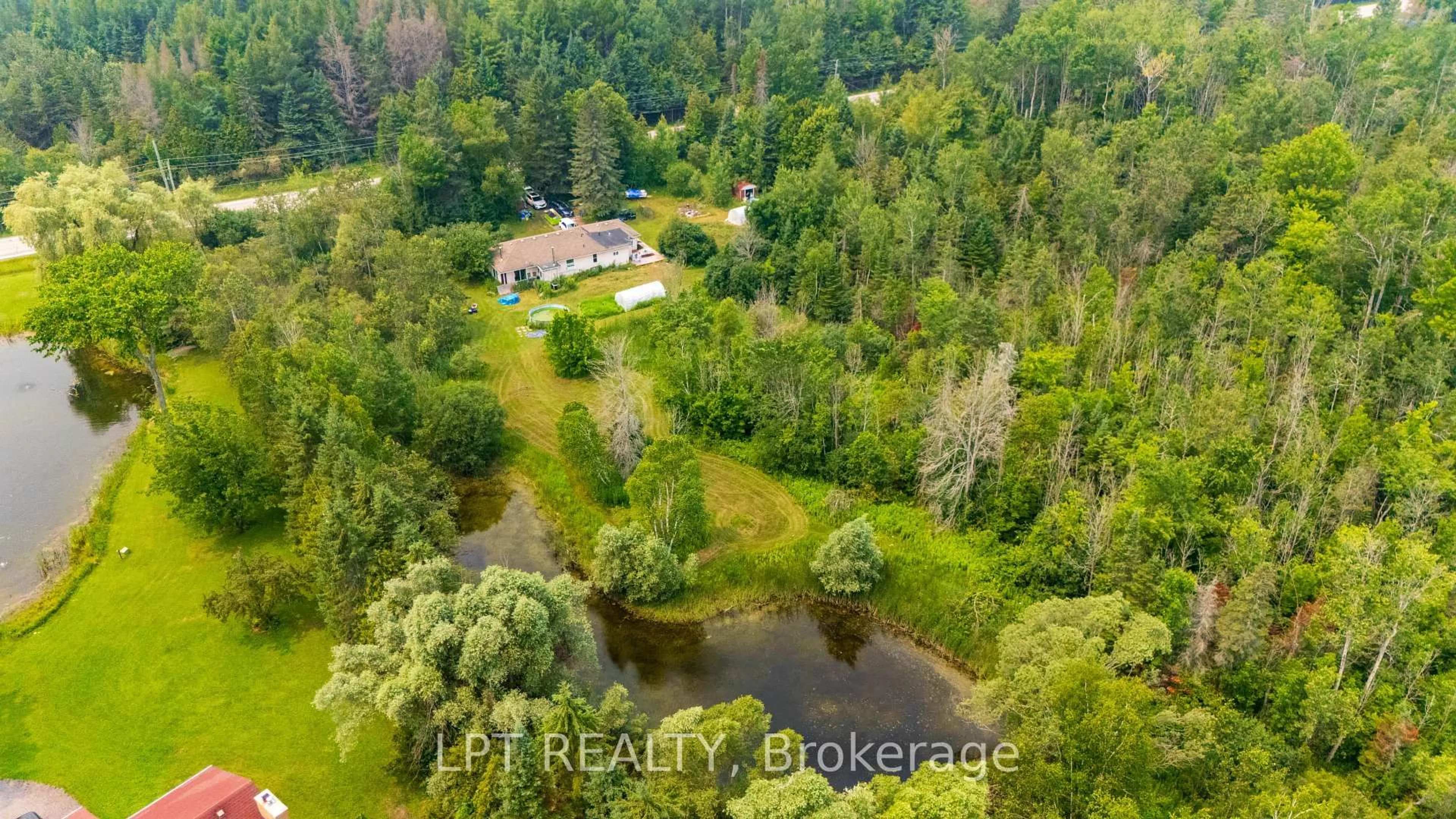 A pic from outside/outdoor area/front of a property/back of a property/a pic from drone, water/lake/river/ocean view for 23983 Weirs Sdrd, Georgina Ontario L0E 1N0