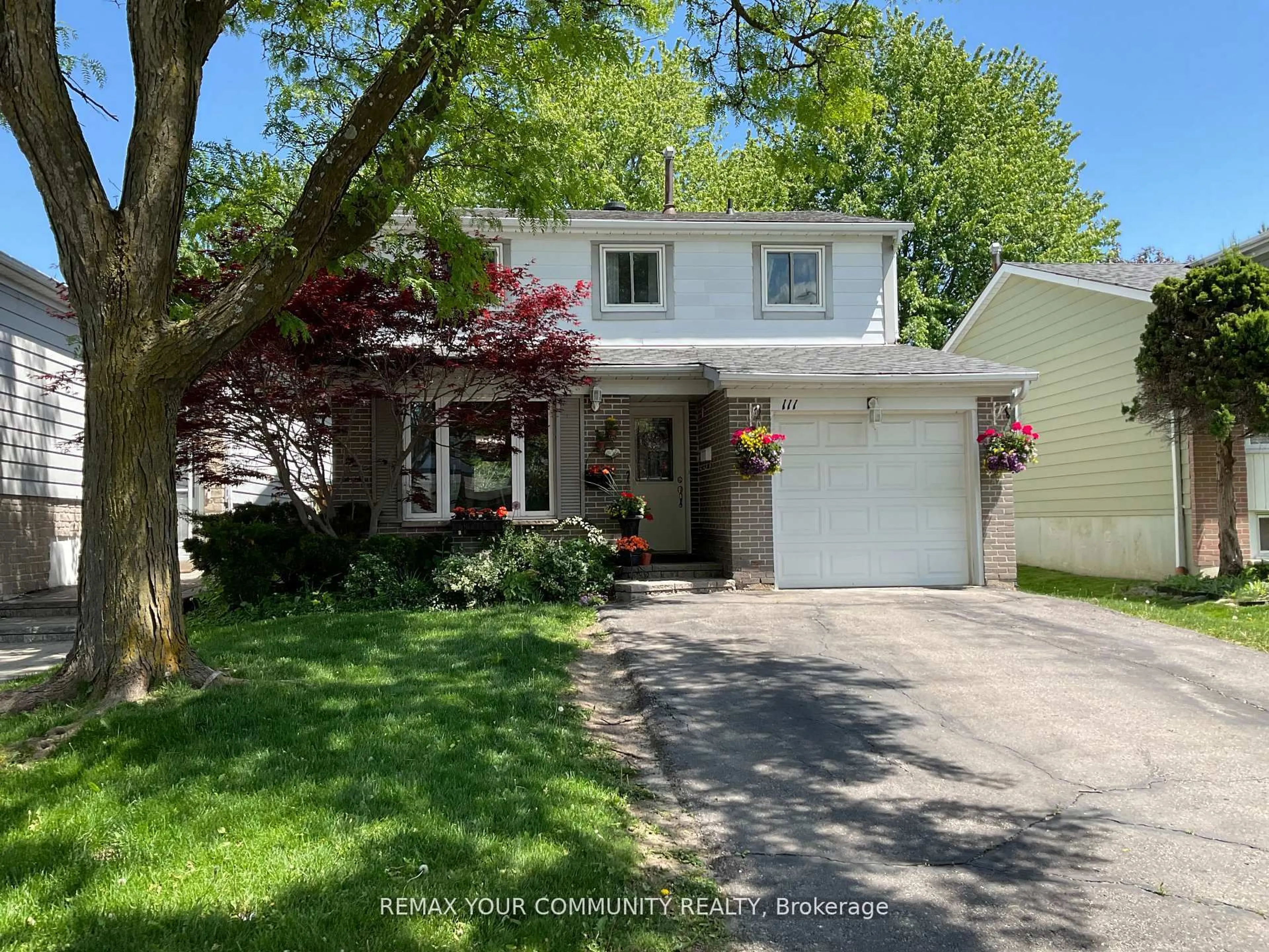 Home with vinyl exterior material, street for 111 Springhead Gdns, Richmond Hill Ontario L4C 5C3