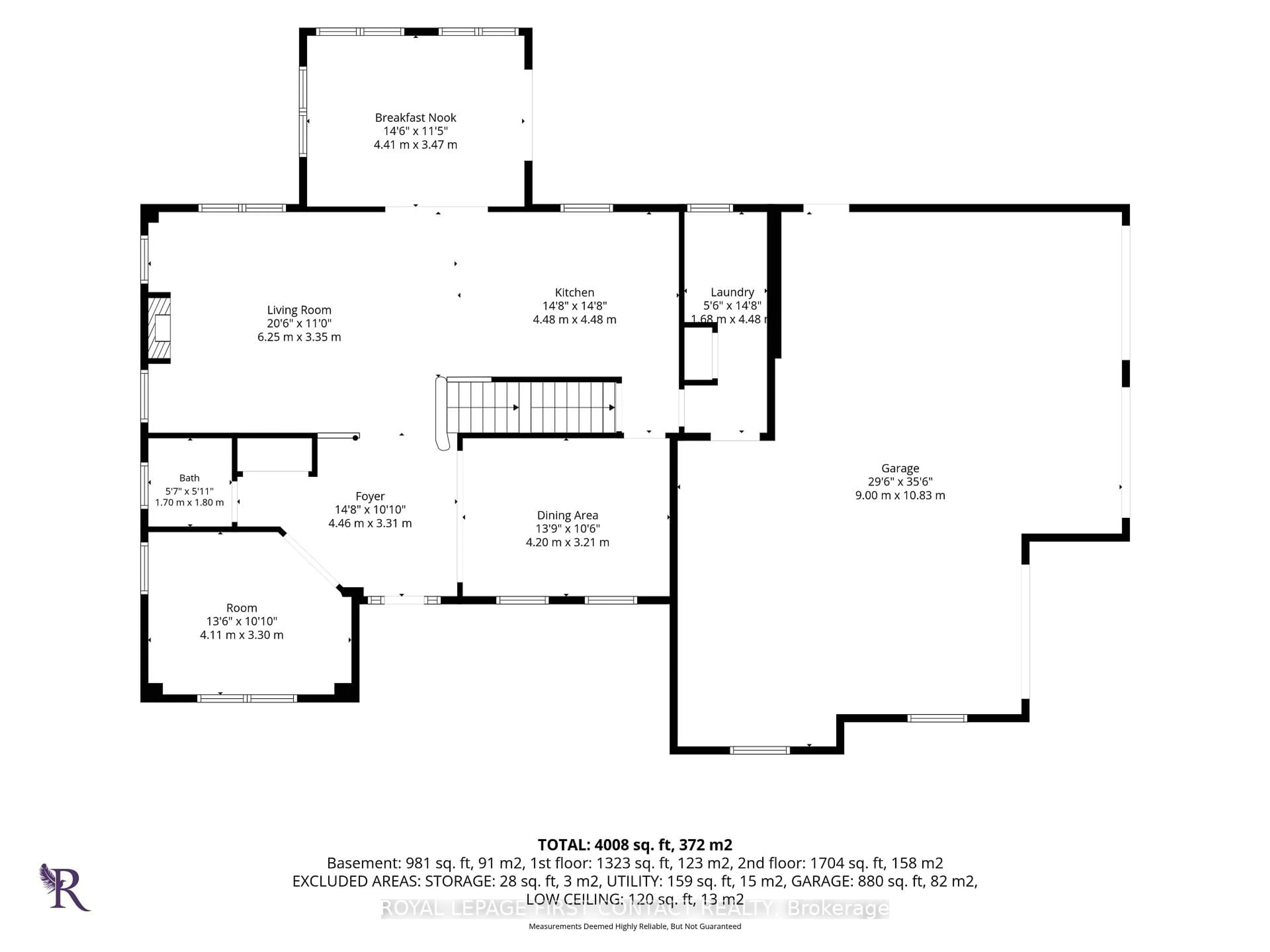Floor plan for 43 Vanderpost Cres, Essa Ontario L0L 2N0