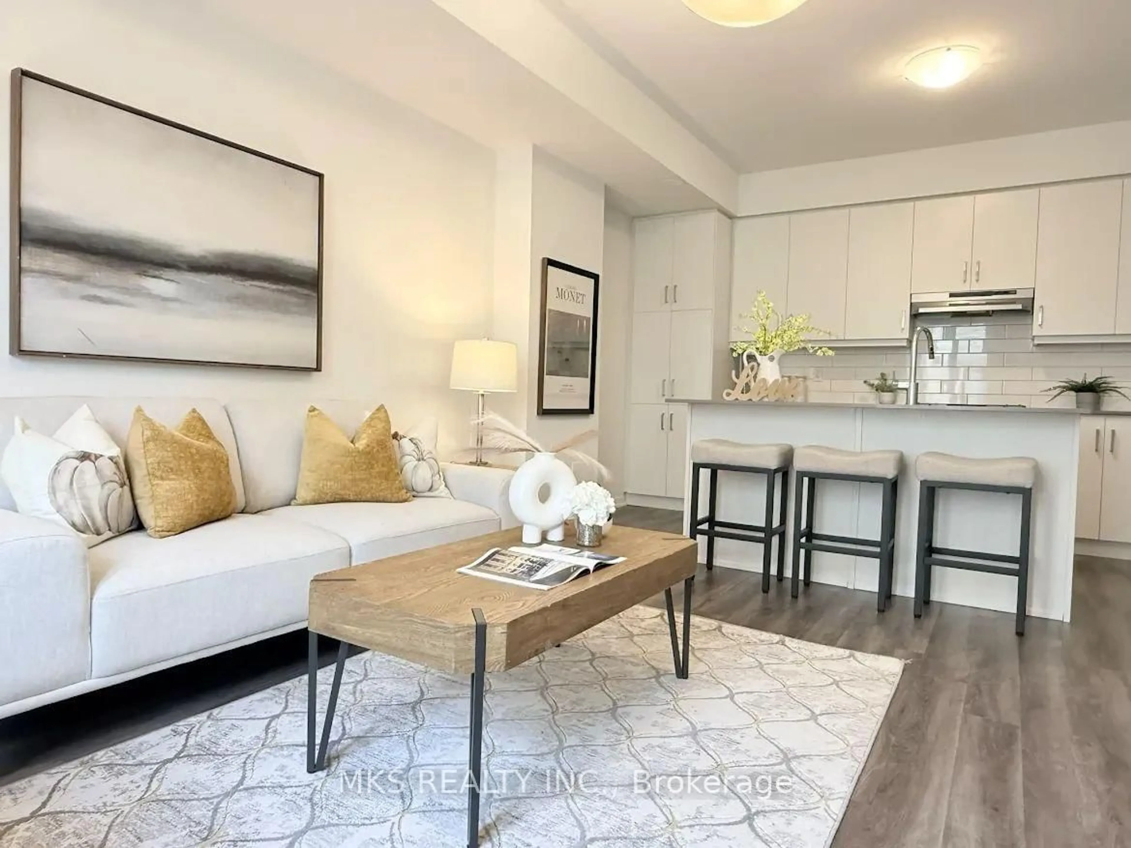 Living room with furniture, unknown for 31 Almond Blossom Mews #TH155, Vaughan Ontario L4K 0N7