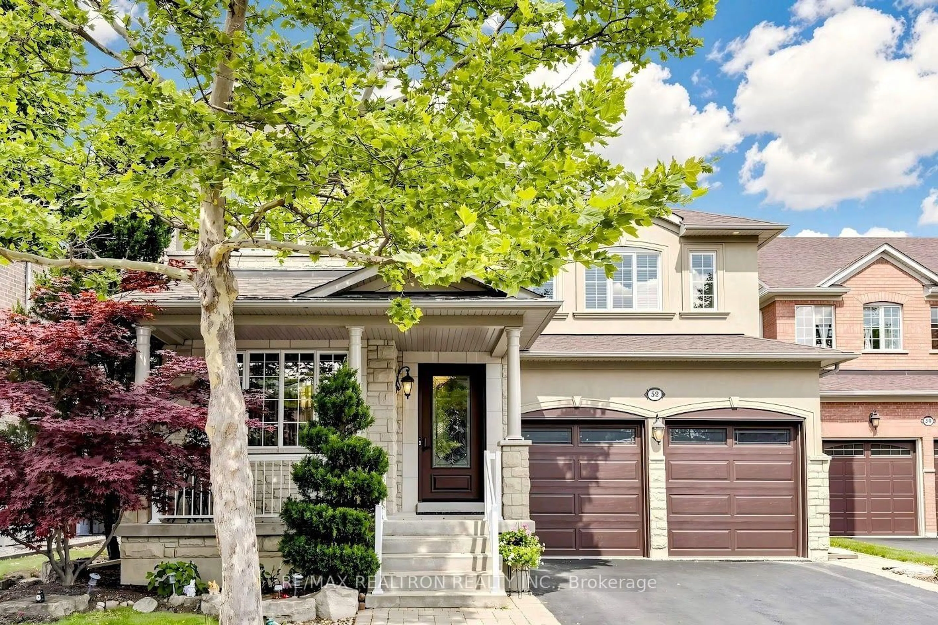 Home with brick exterior material, street for 52 Canelli Heights Crt, Vaughan Ontario L4J 8V5