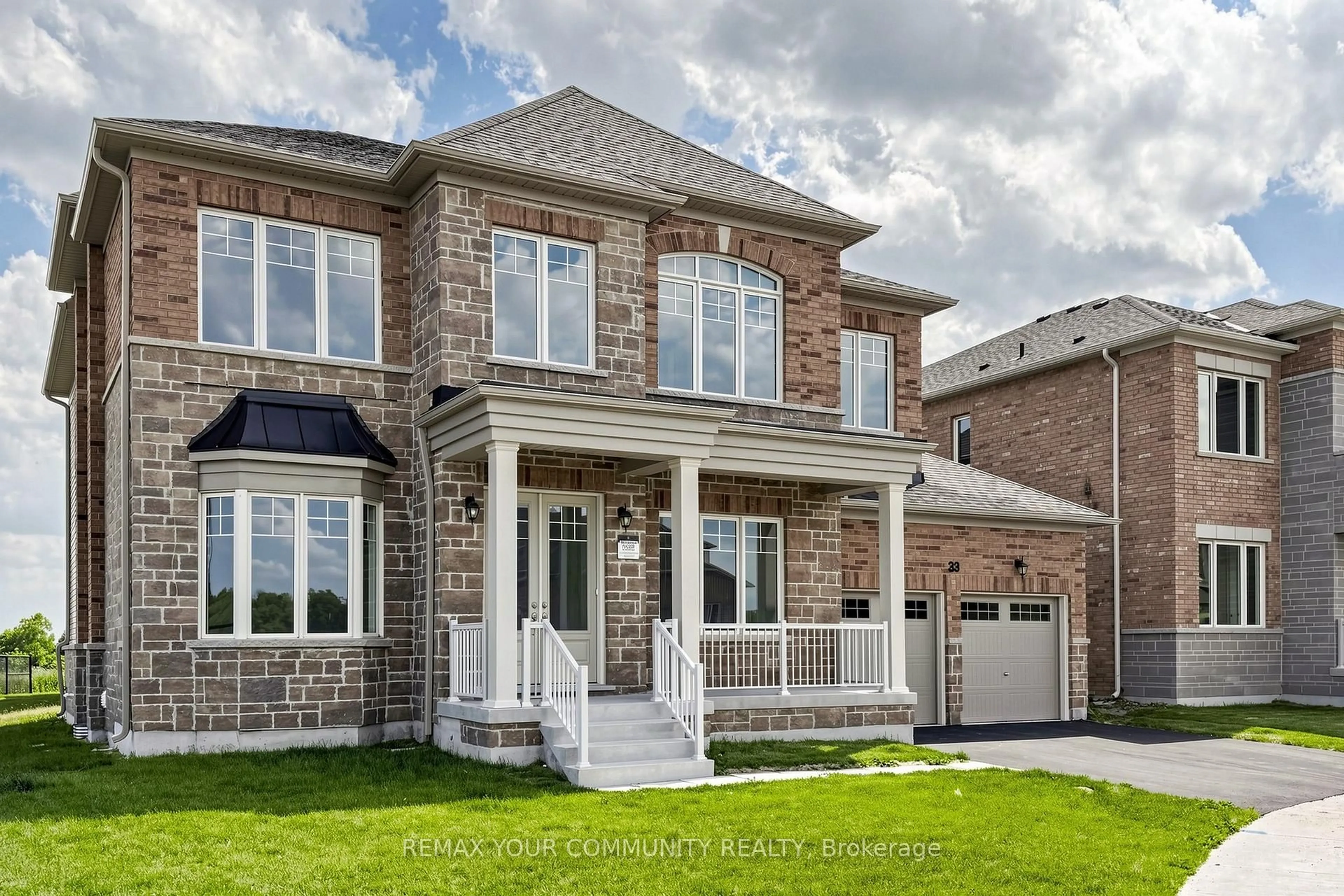 Home with brick exterior material, street for 33 Lorrain Hand Cres, Georgina Ontario L4P 0S9