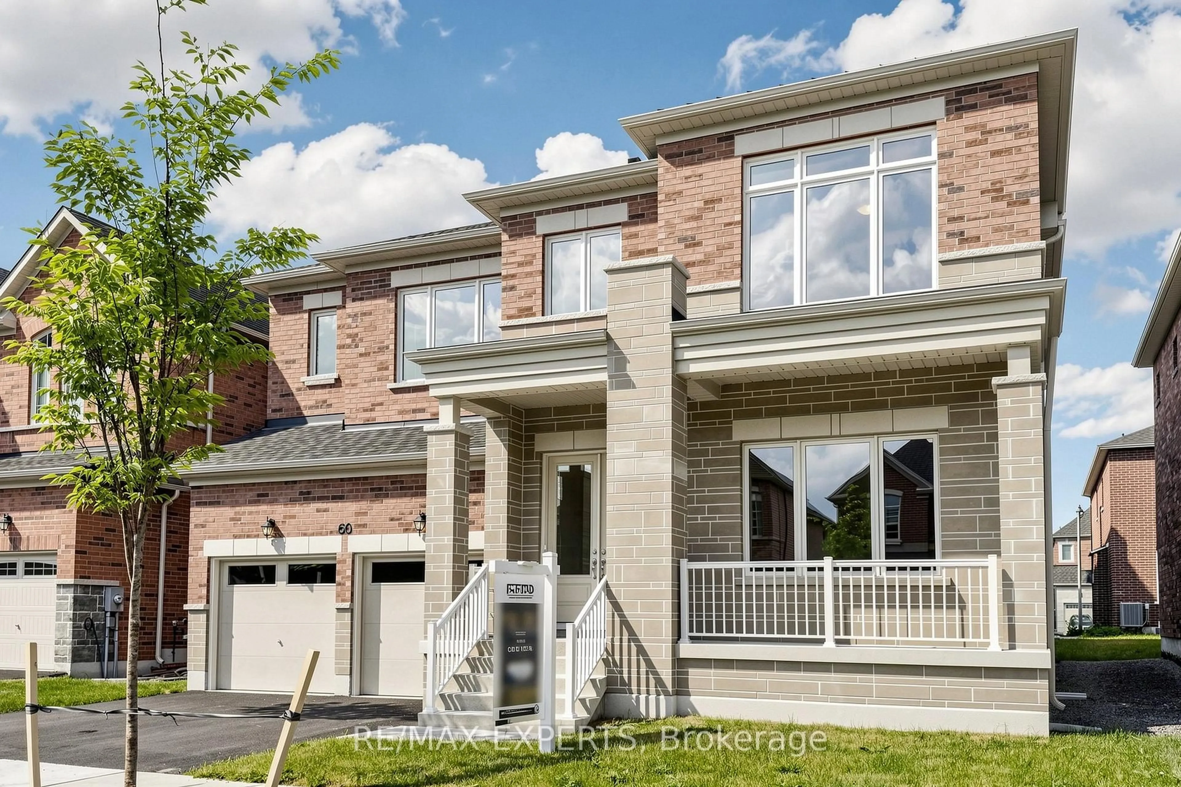 Home with brick exterior material, street for 60 Bud Leggett Cres, Georgina Ontario L4P 0S9