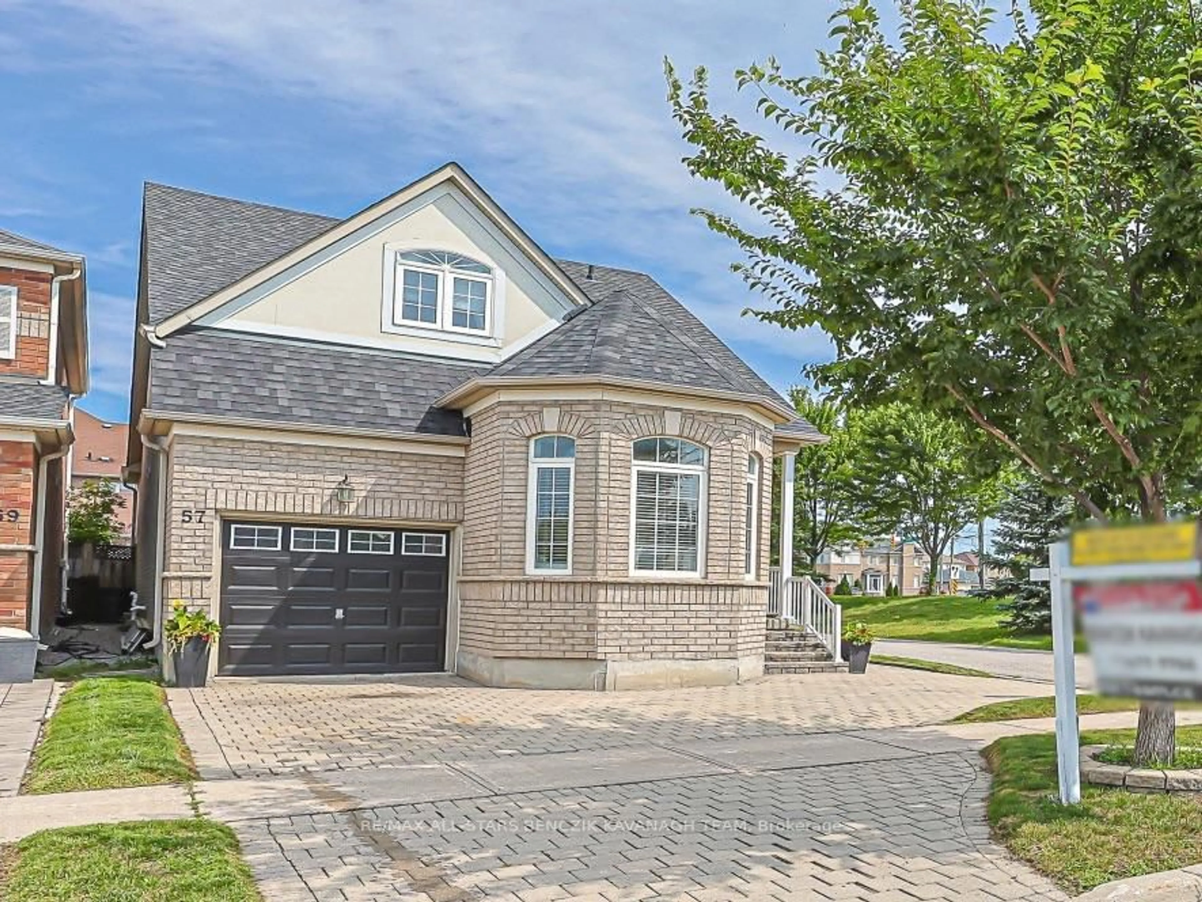 Home with brick exterior material, street for 57 Outlook Terrace Dr, Markham Ontario L6E 1J6
