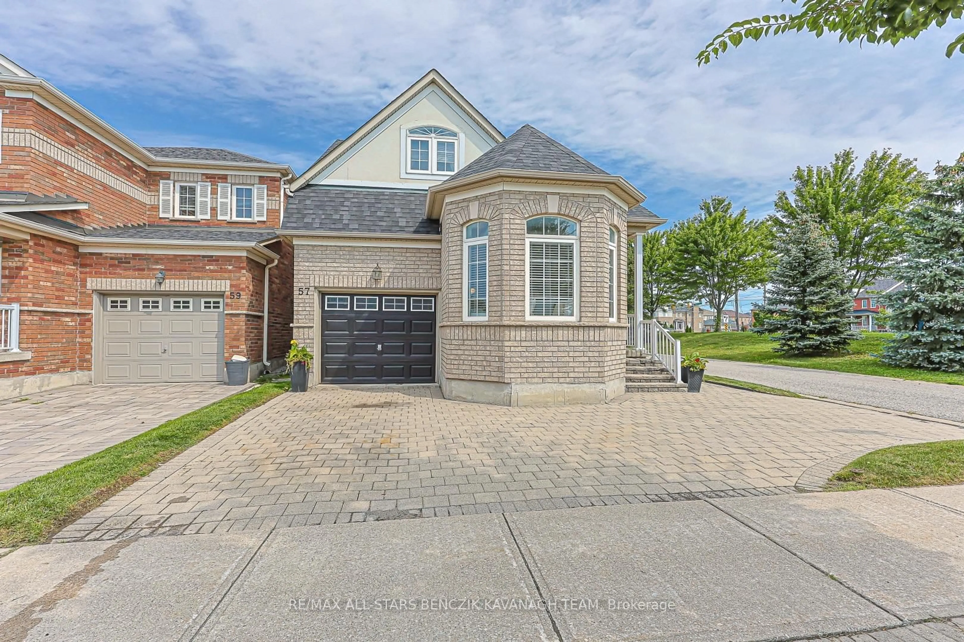Home with brick exterior material, street for 57 Outlook Terrace Dr, Markham Ontario L6E 1J6