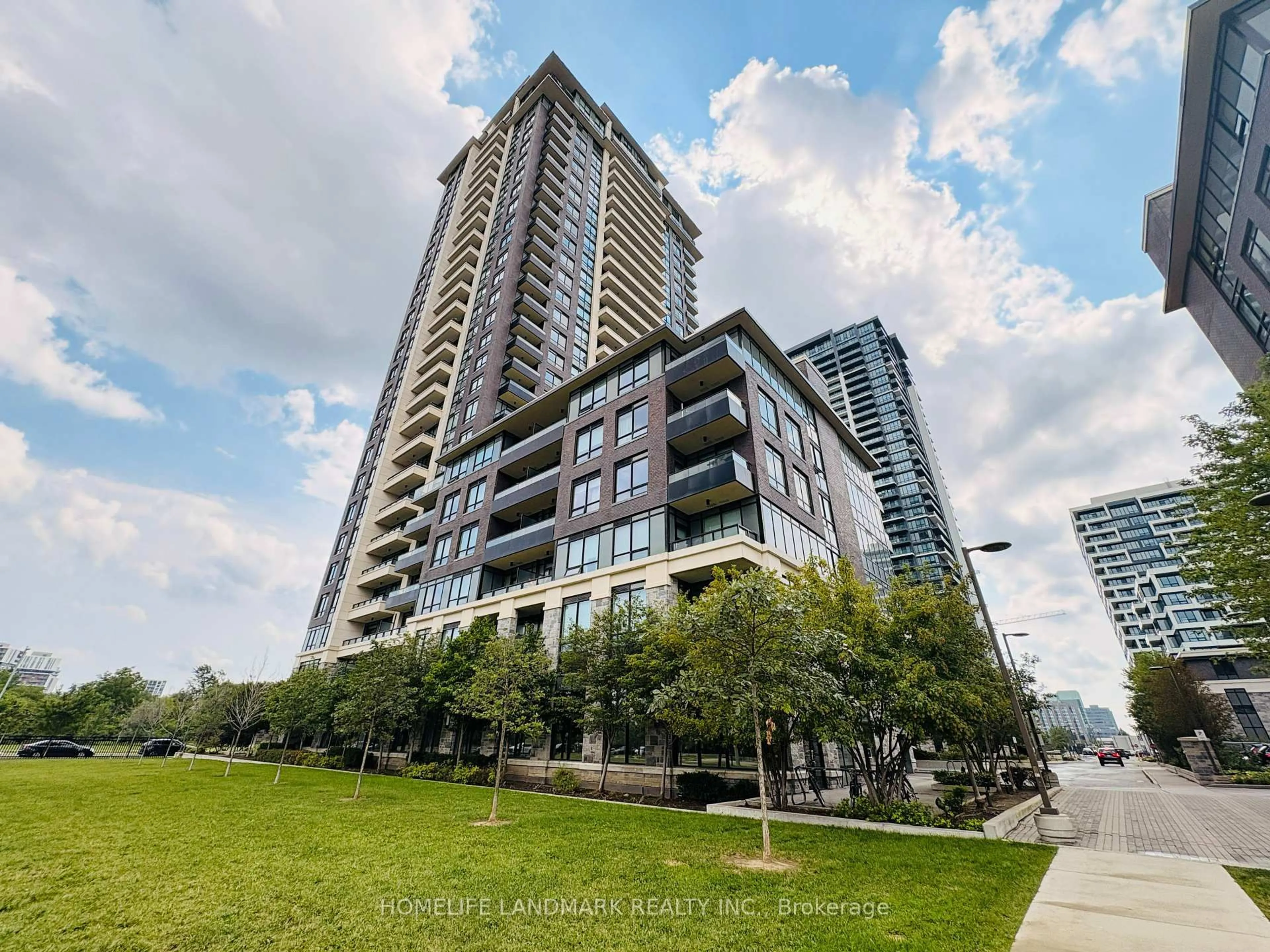 A pic from outside/outdoor area/front of a property/back of a property/a pic from drone, unknown for 15 Water Walk Dr #1102, Markham Ontario L6G 0G2