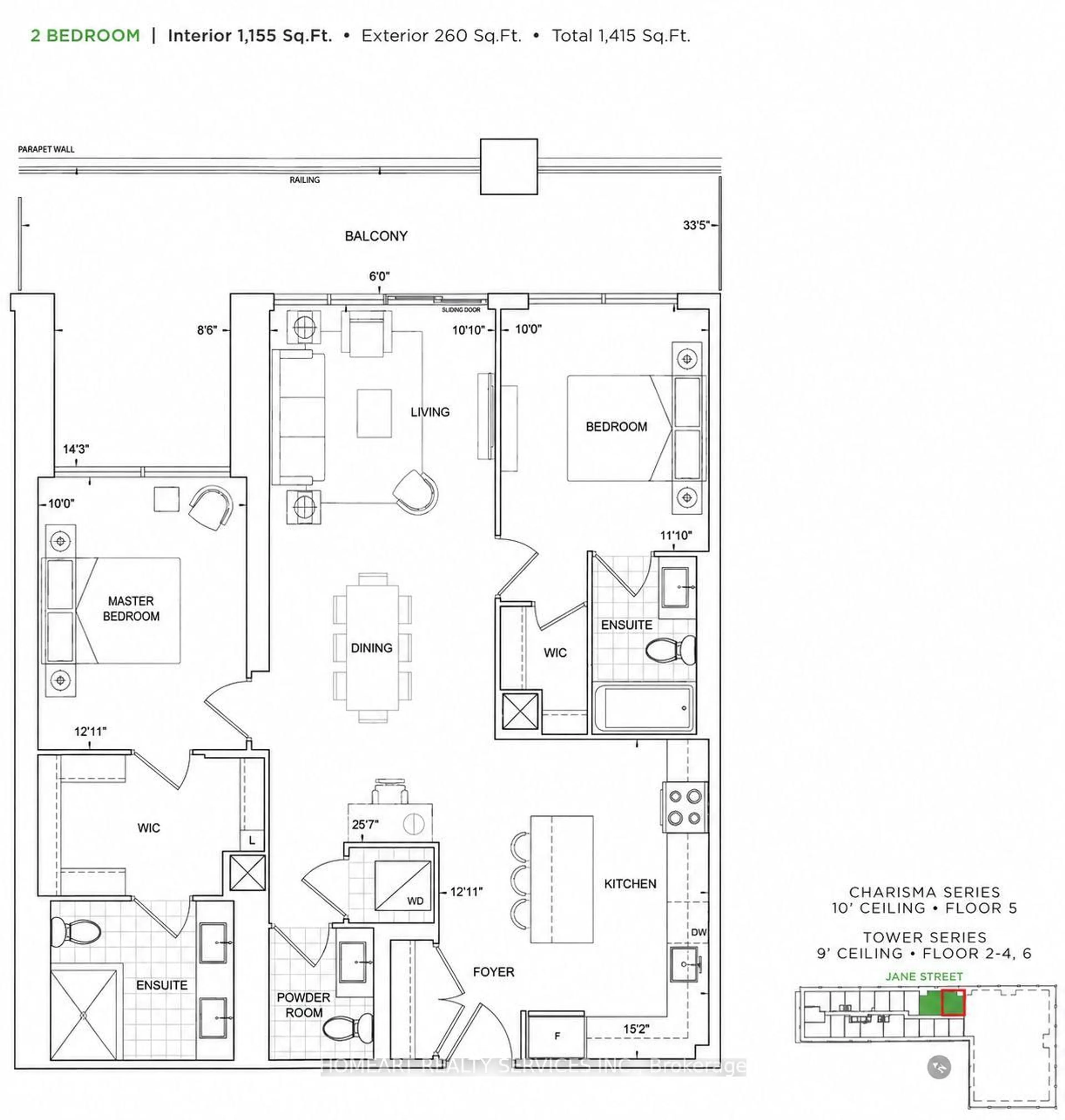 Floor plan for 8960 Jane St #314, Vaughan Ontario L4K 2M9