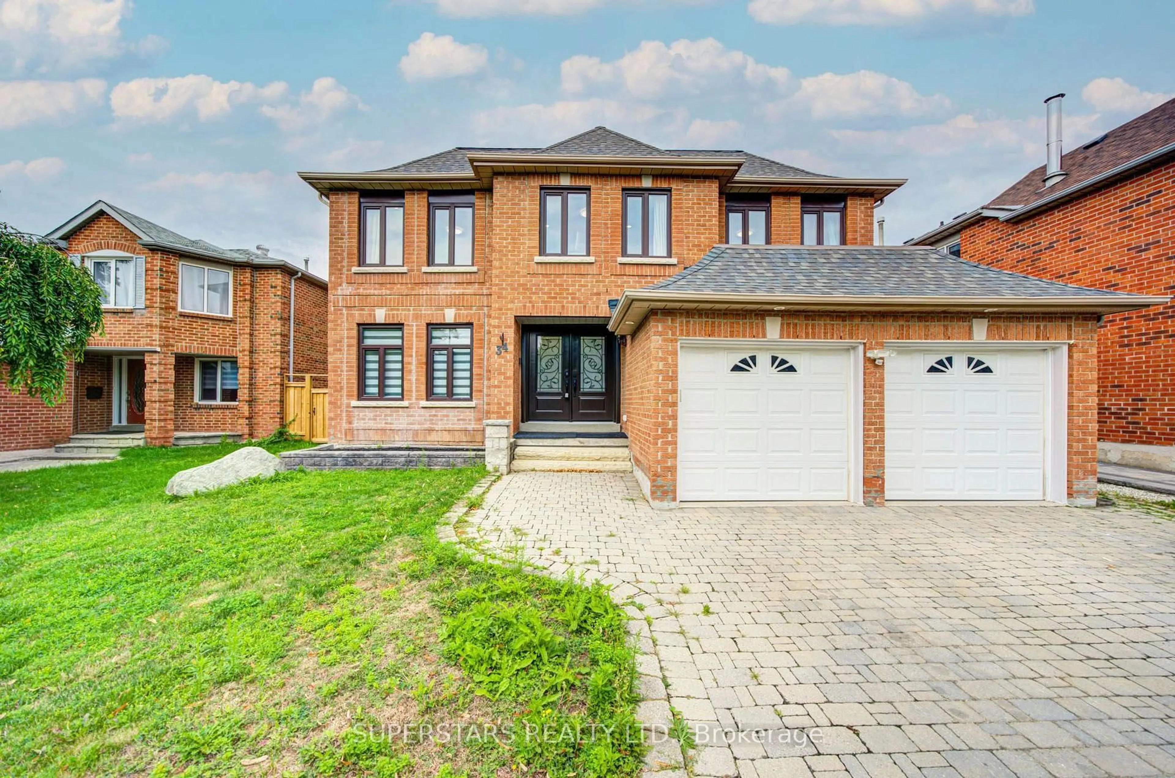 Home with brick exterior material, street for 34 Loweswater Ave, Markham Ontario L3R 7W5