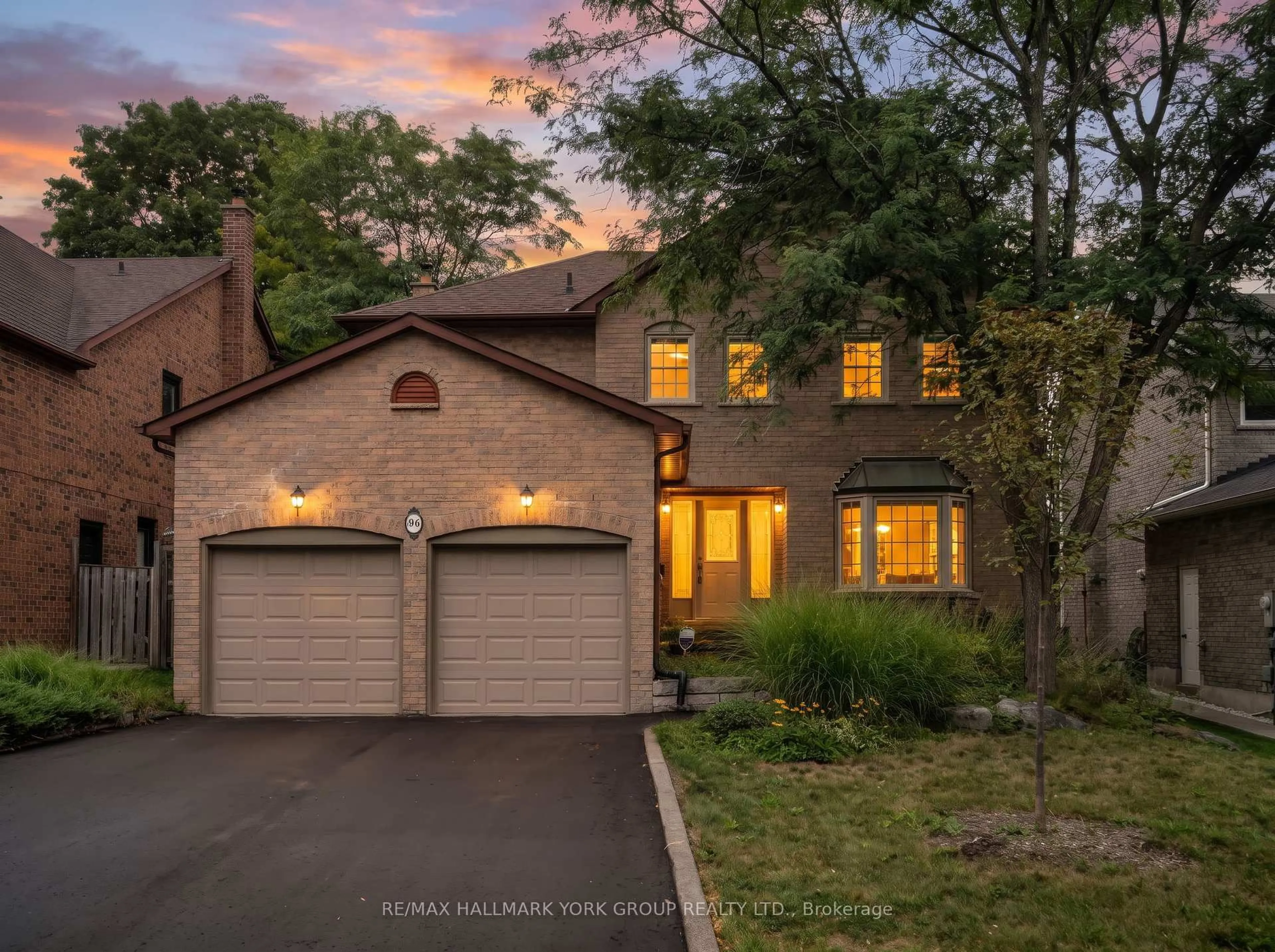 Home with brick exterior material, street for 95 Gilbank Dr, Aurora Ontario L4G 5E2