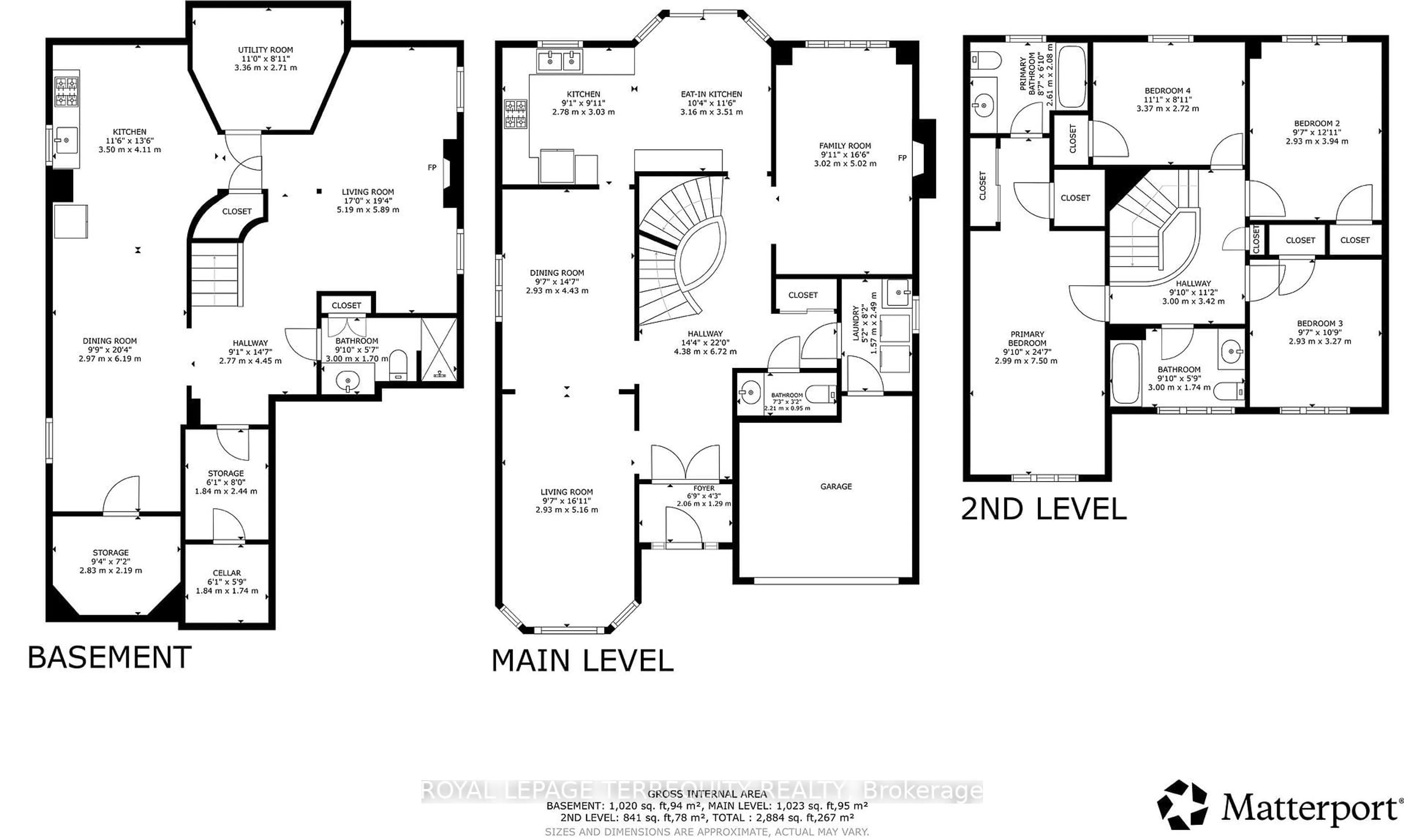 Floor plan for 66 Gates Rd, Vaughan Ontario L4L 8R6