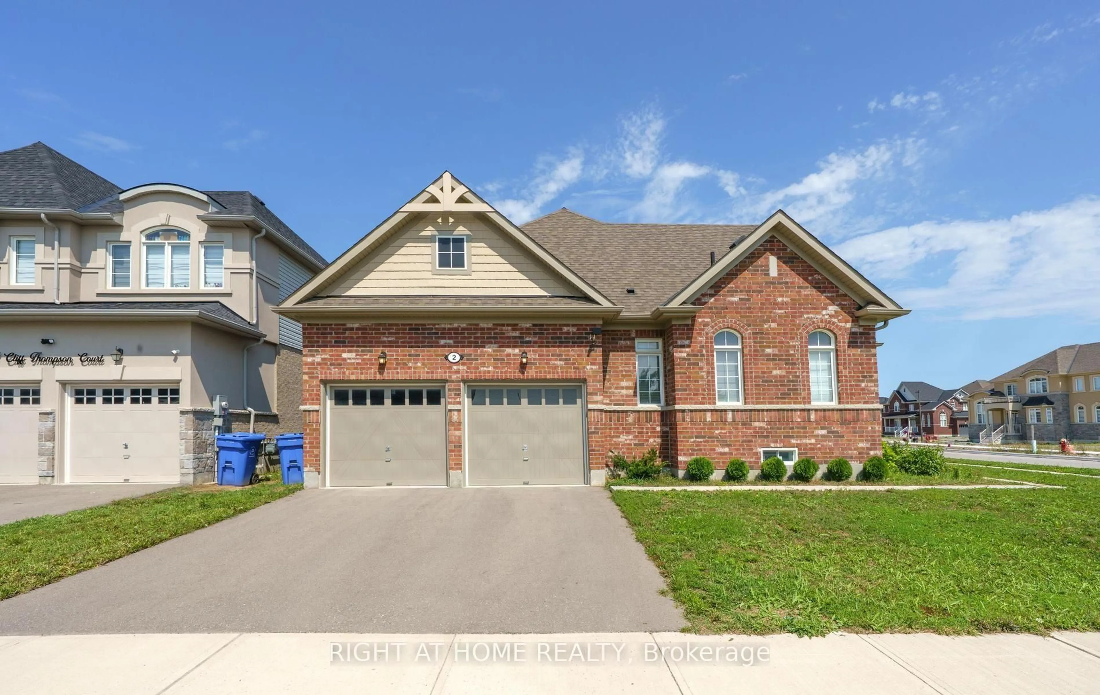 Home with brick exterior material, street for 2 Cliff Thompson Crt, Georgina Ontario L0E 1R0