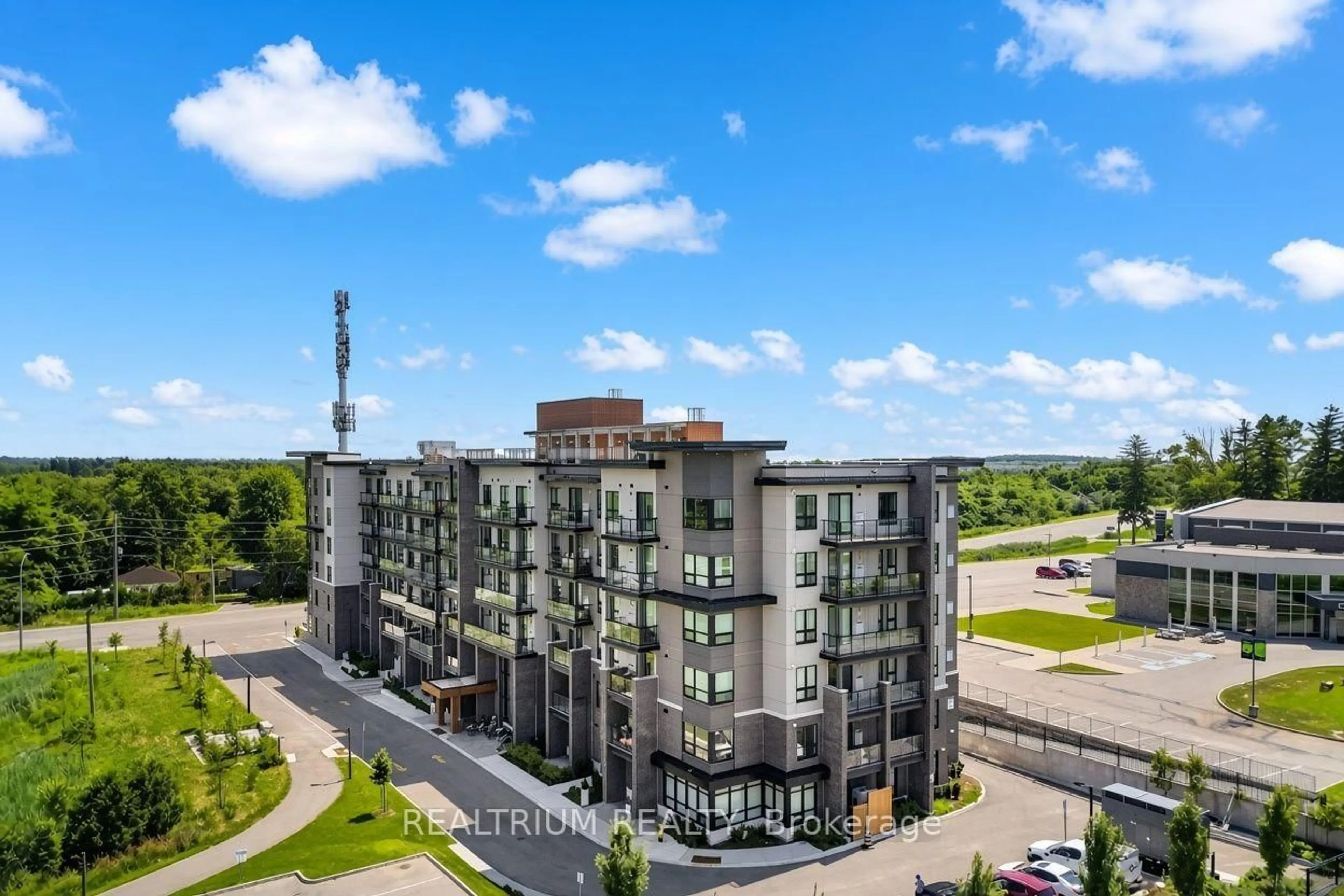 A pic from outside/outdoor area/front of a property/back of a property/a pic from drone, unknown for 9700 Ninth Line #602, Markham Ontario L6B 1A8