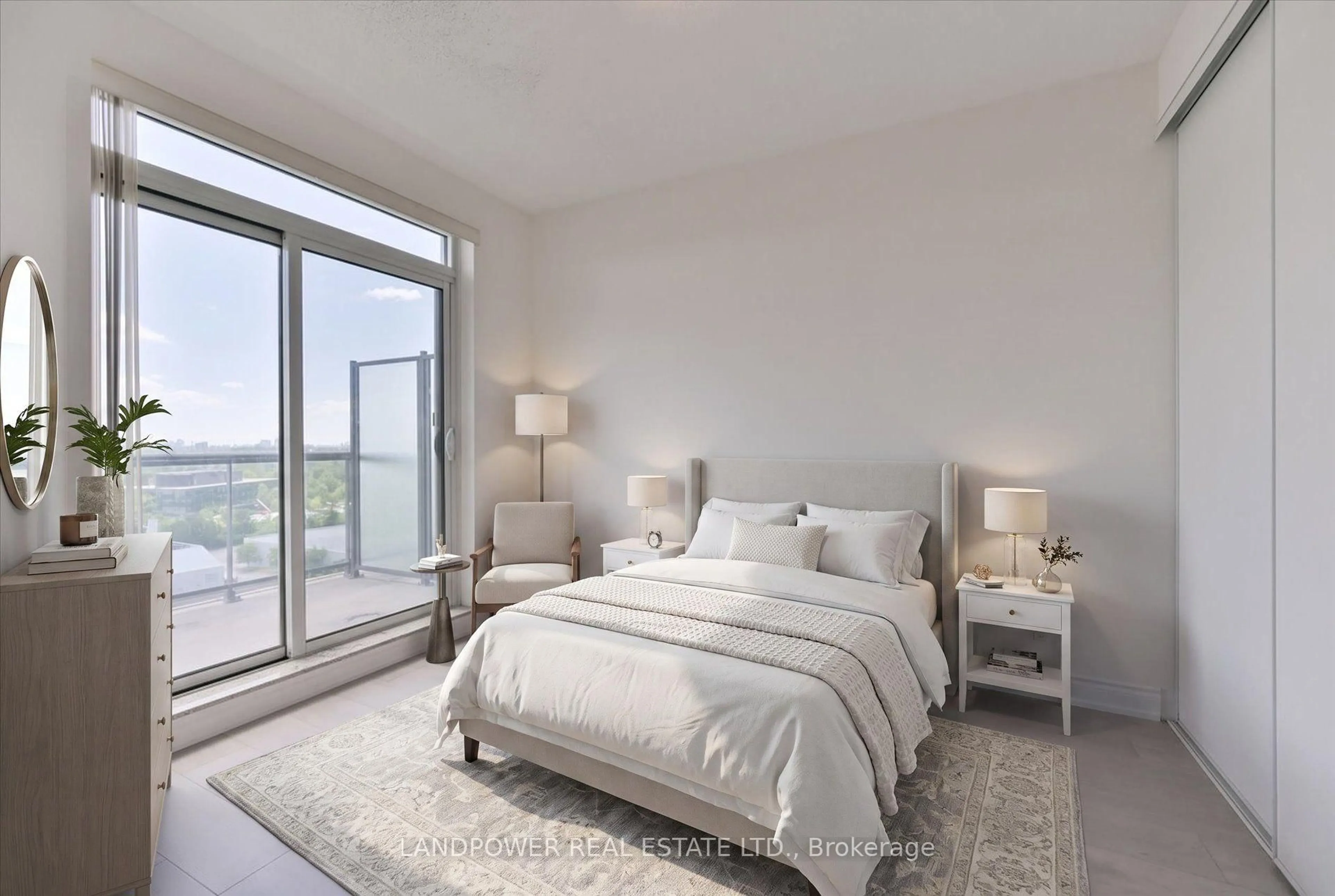 Bedroom with bed, unknown for 50 Clegg Rd #1508, Markham Ontario L6G 0C6