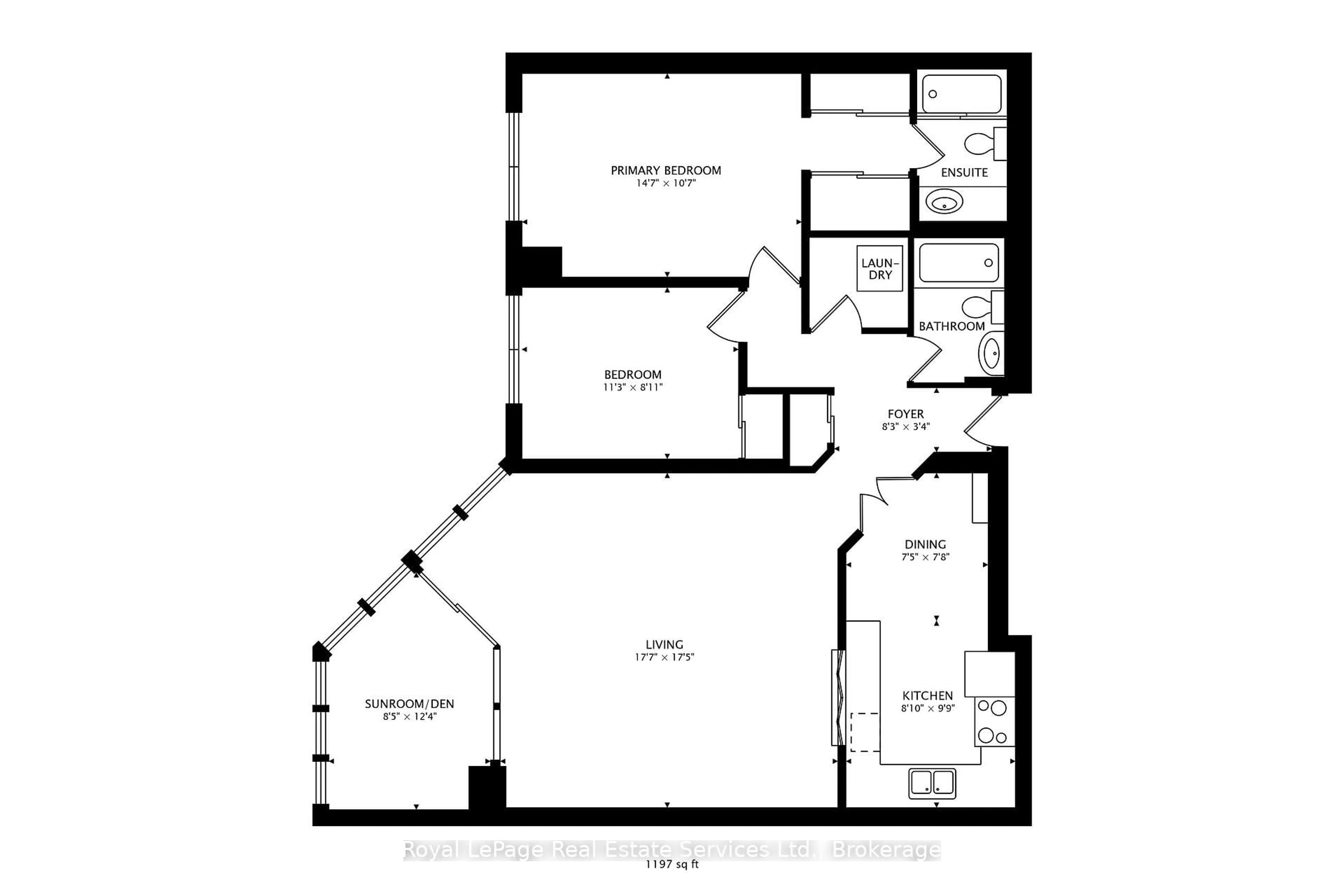 Floor plan for 5 Weldrick Rd #611, Richmond Hill Ontario L4C 8S9