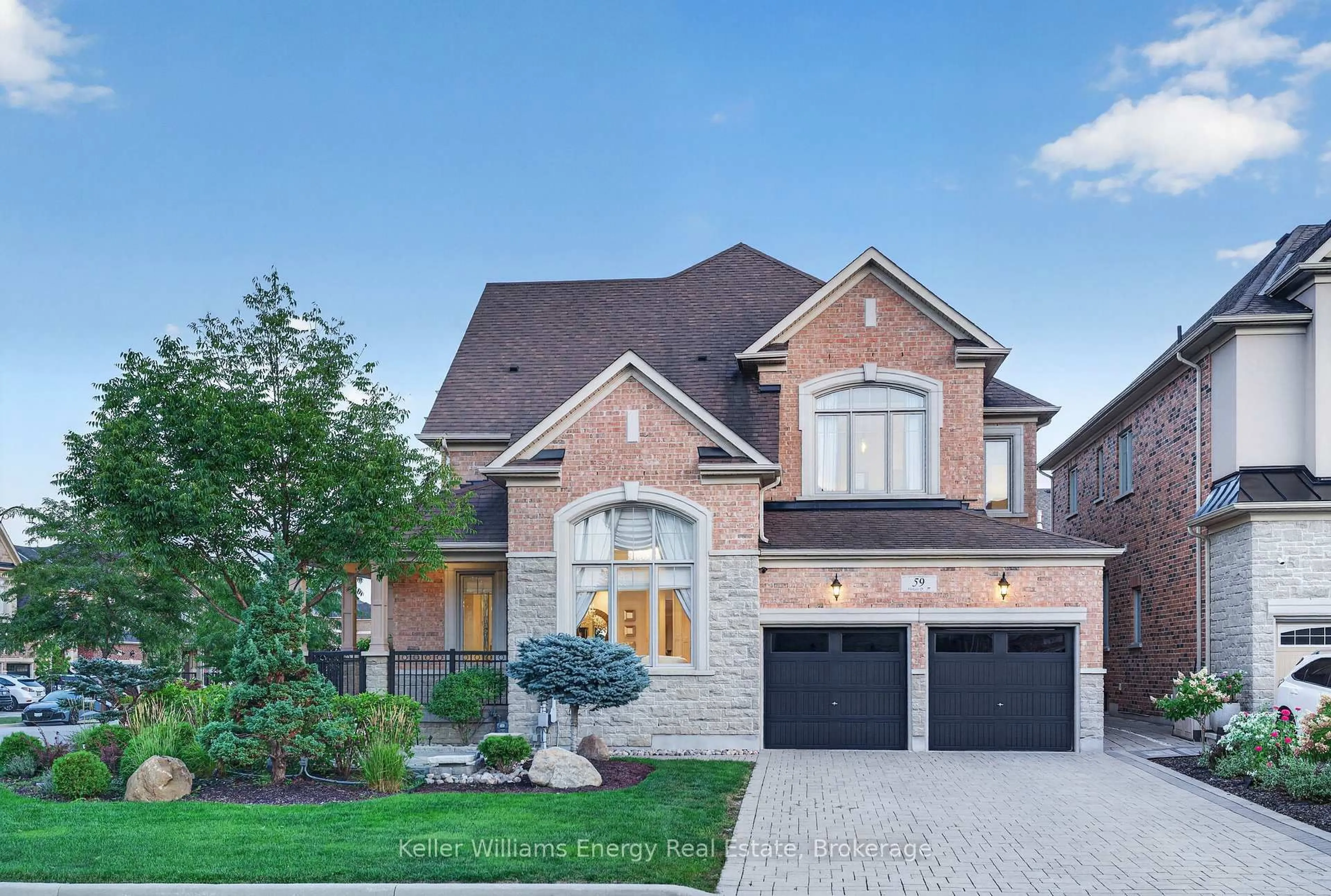 Home with brick exterior material, street for 59 Venkata Dr, Vaughan Ontario L0J 1C0