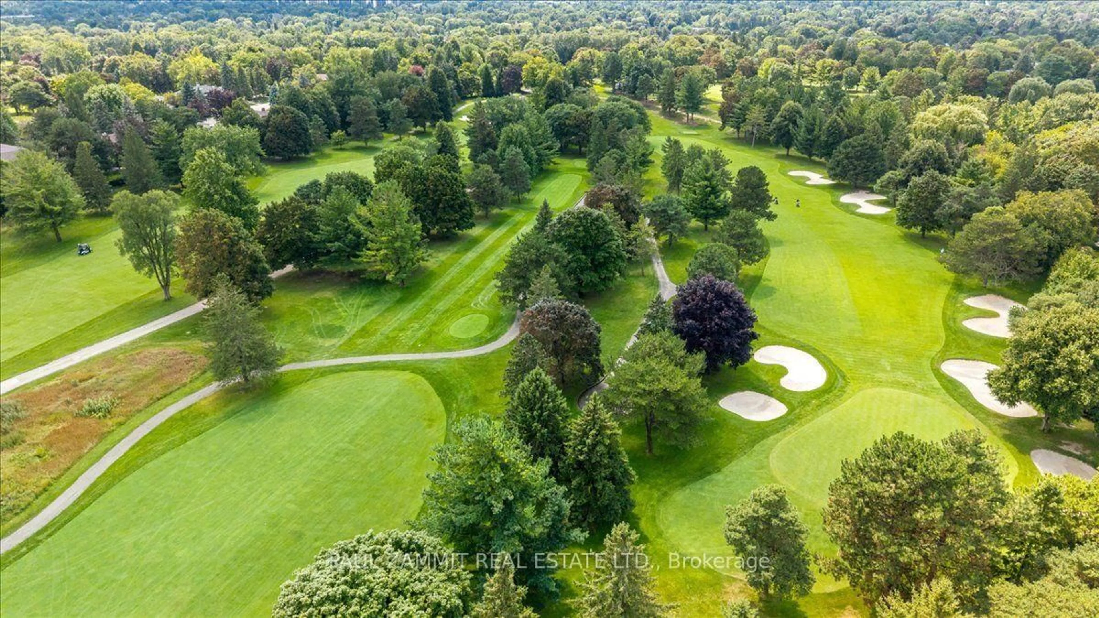 A pic from outside/outdoor area/front of a property/back of a property/a pic from drone, forest/trees view for 21 Kings Inn Tr, Markham Ontario L3T 1T6