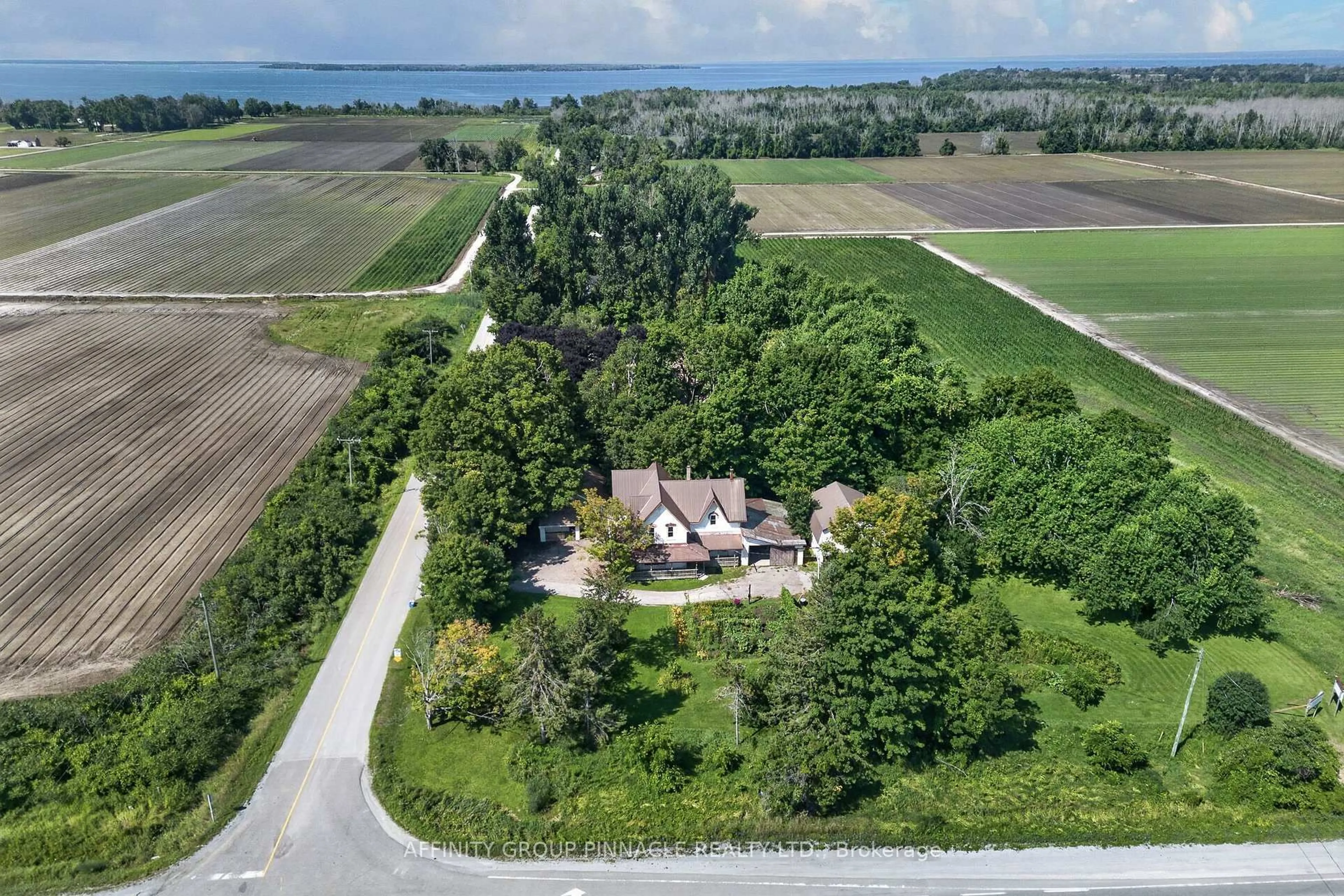 A pic from outside/outdoor area/front of a property/back of a property/a pic from drone, water/lake/river/ocean view for 1395 Thorah Concession 9 Rd, Brock Ontario L0K 1A0