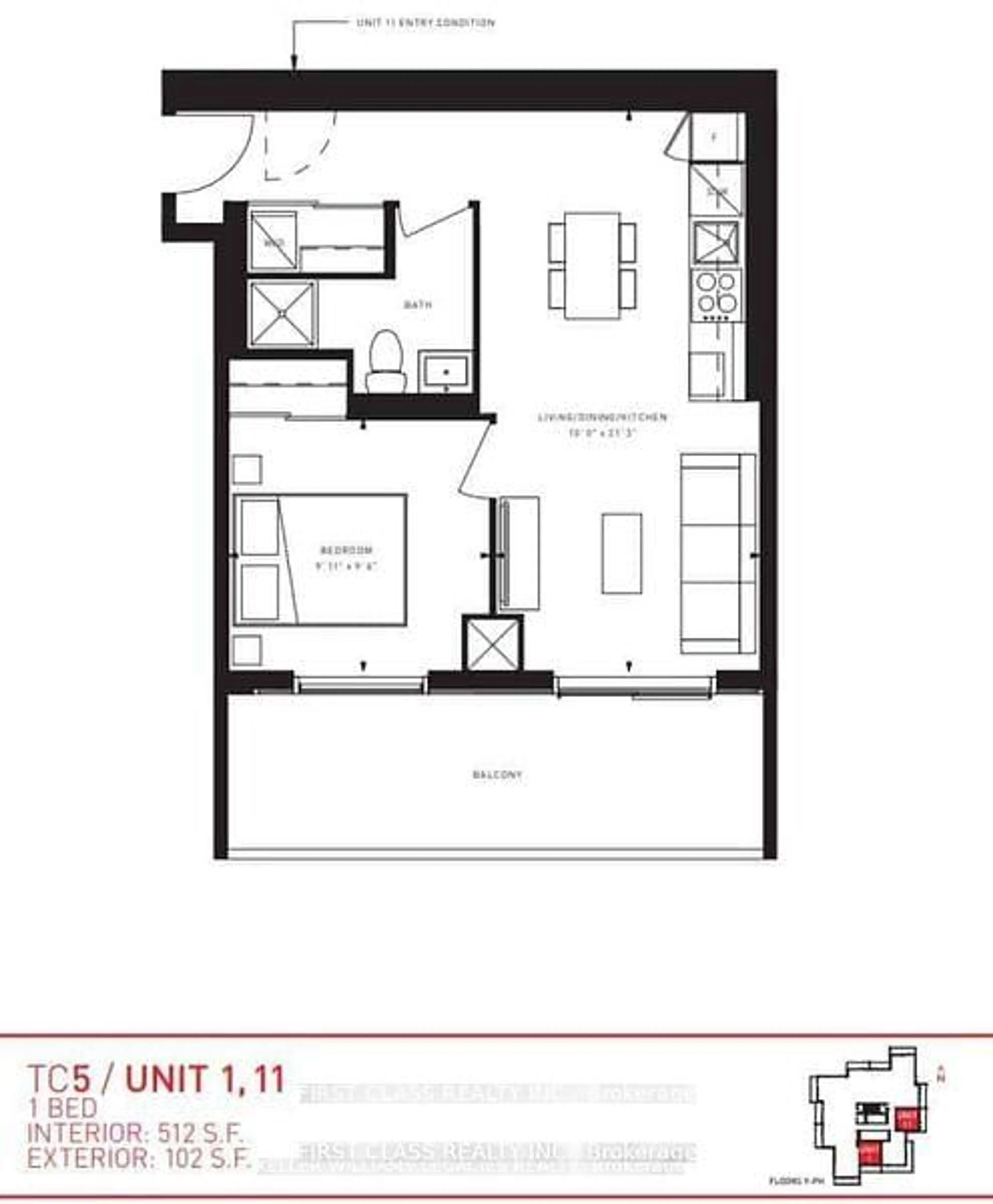 Floor plan for 7890 Jane St #3101, Vaughan Ontario L4K 0K9