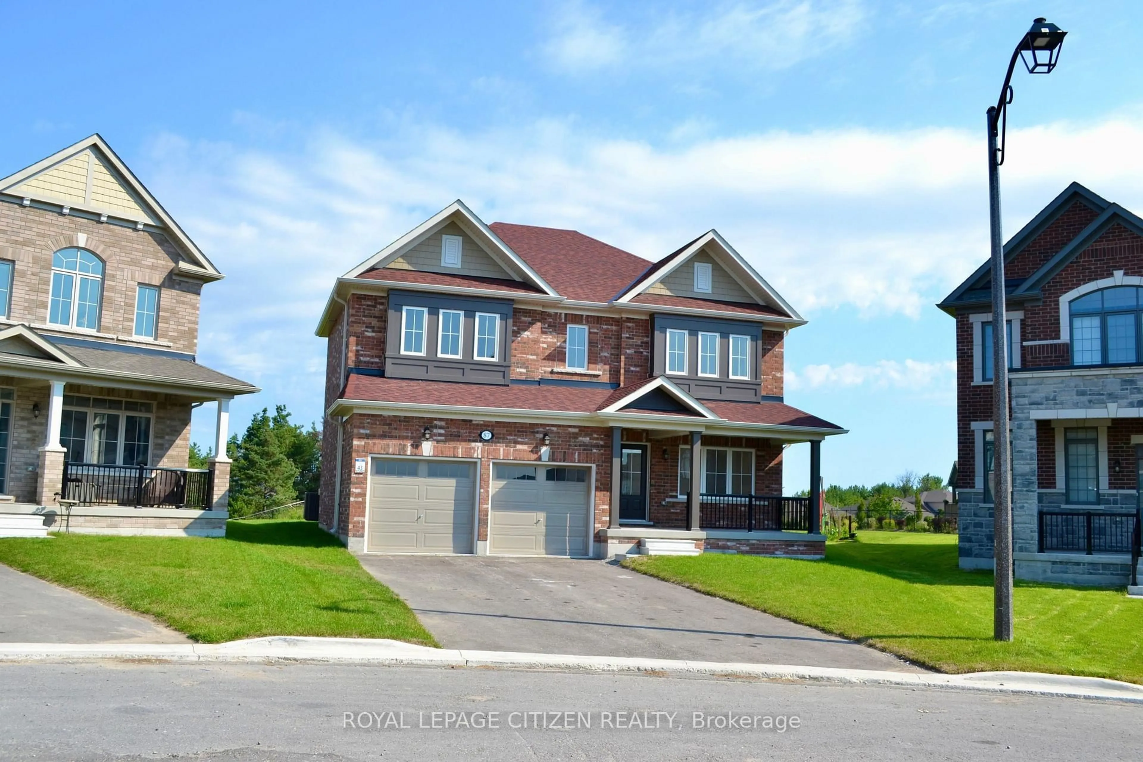 Home with brick exterior material, street for 87 Lawrence D. Pridham Ave, New Tecumseth Ontario L9R 0X4