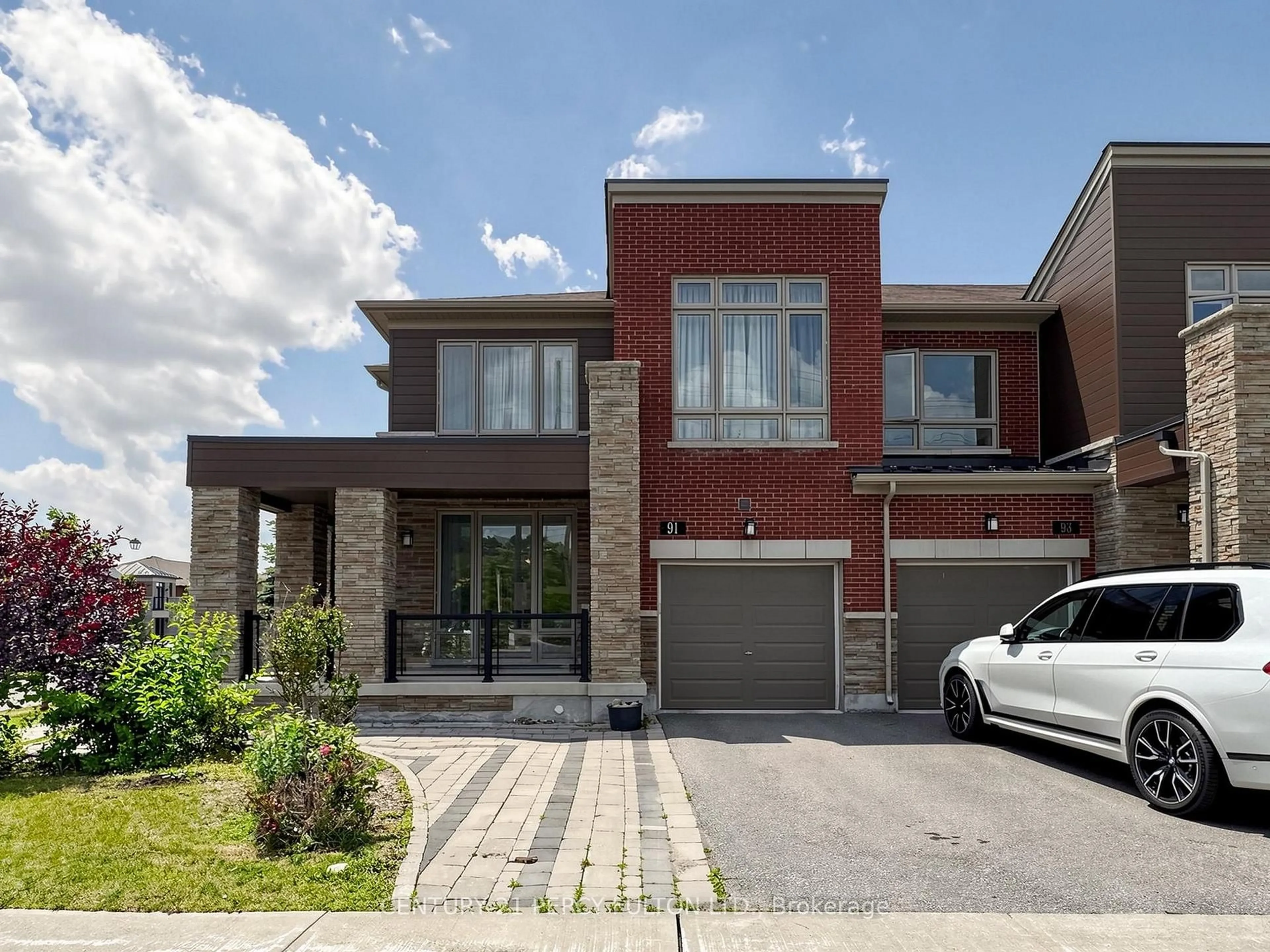 Home with brick exterior material, street for 91 Badgerow Way, Aurora Ontario L4G 0Z5