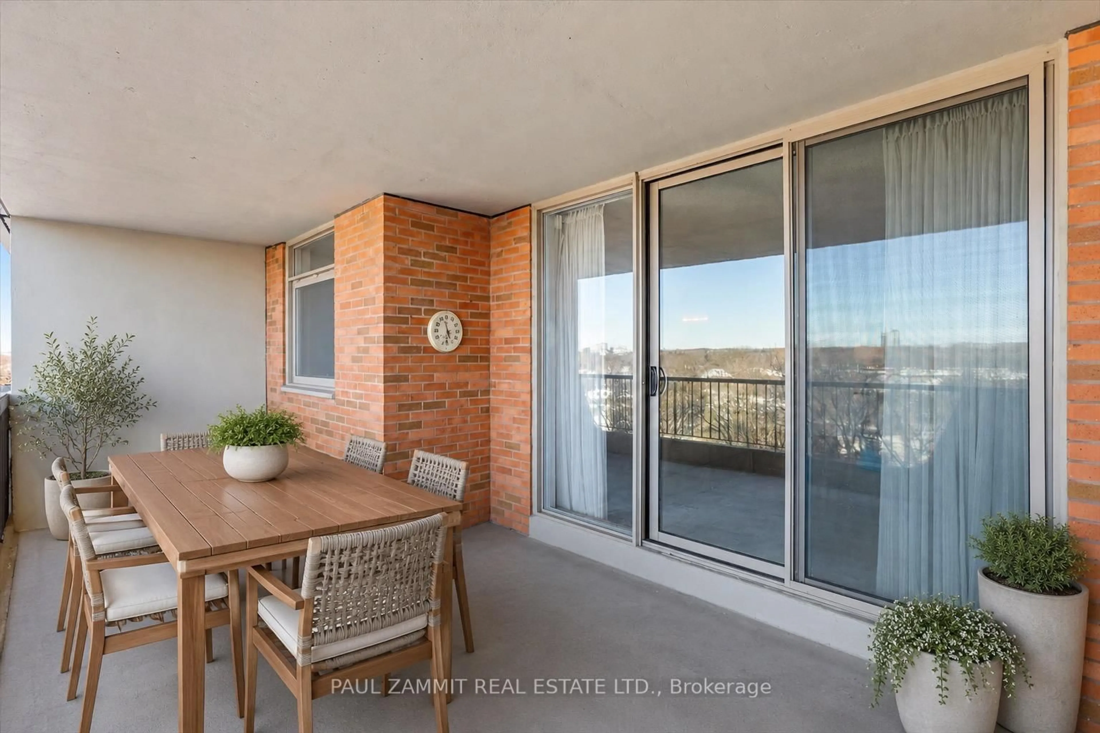 Balcony in the apartment, water/lake/river/ocean view for 7811 Yonge St #701, Markham Ontario L3T 4S3