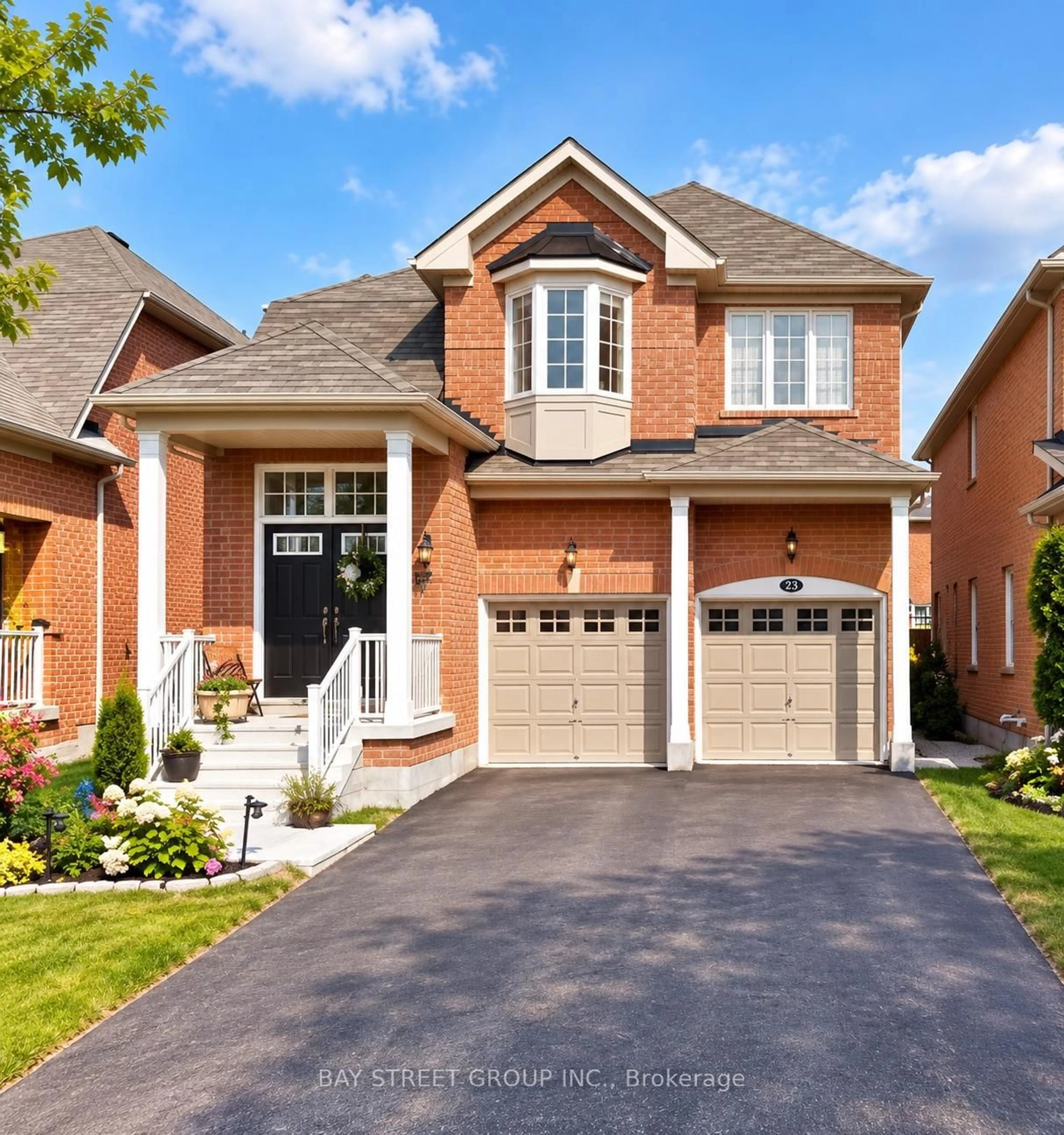 Home with brick exterior material, street for 23 Horn St, Whitchurch-Stouffville Ontario L4A 0X9