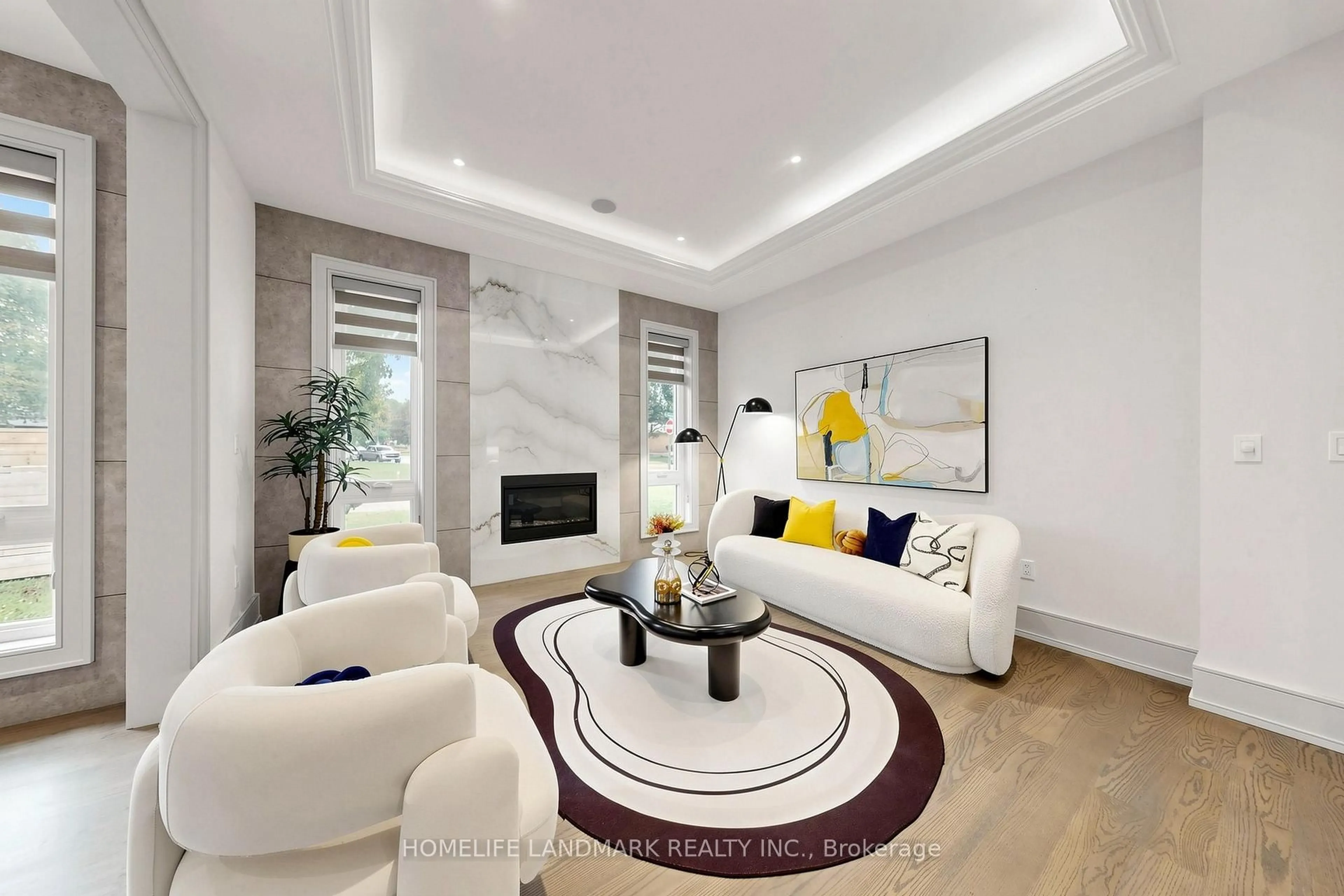 Living room with furniture, unknown for 1 Tuscay Crt, Markham Ontario L3R 1V2