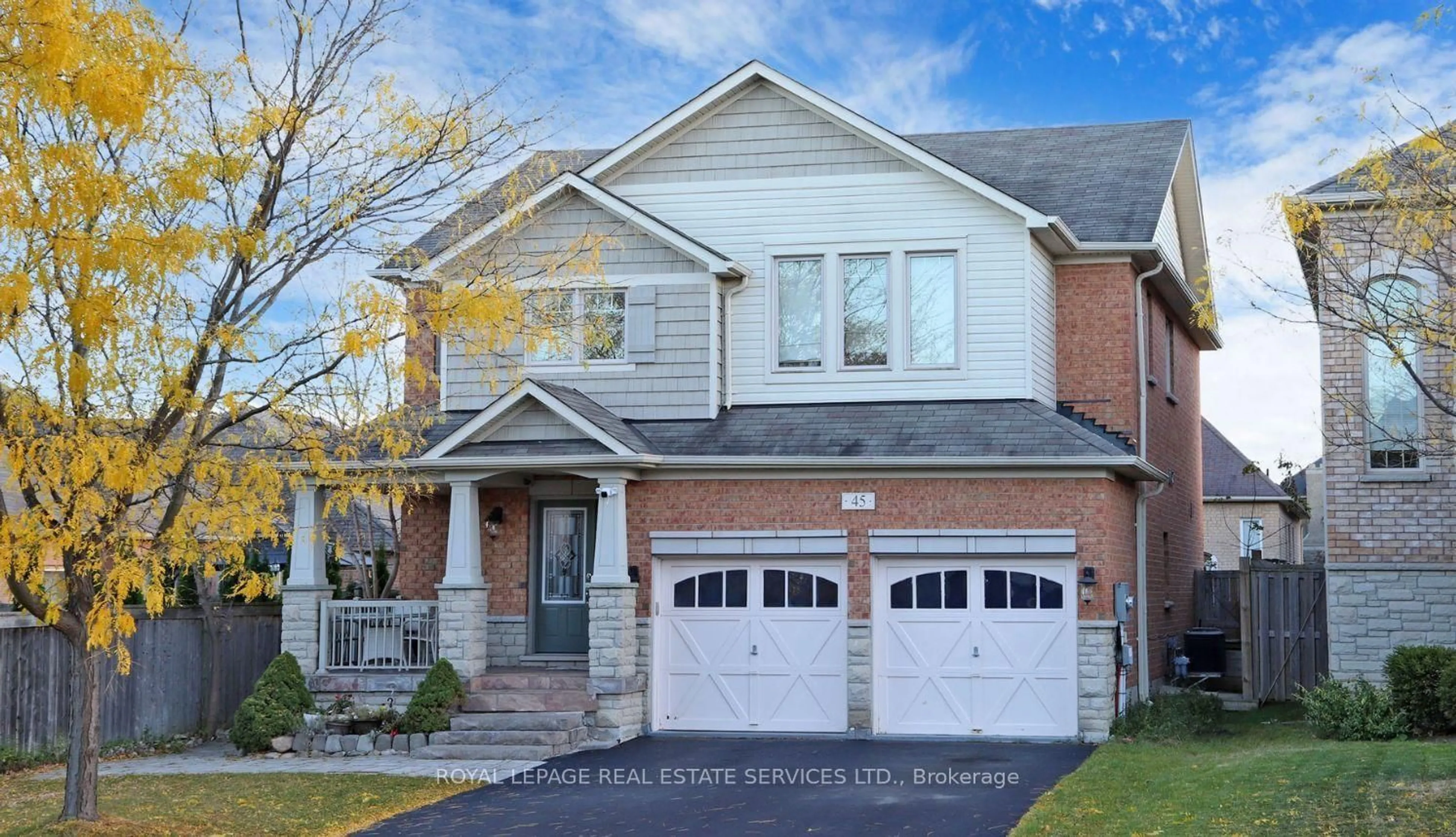 Home with brick exterior material, street for 45 Mapleton Mills Dr, King Ontario L0G 1T0