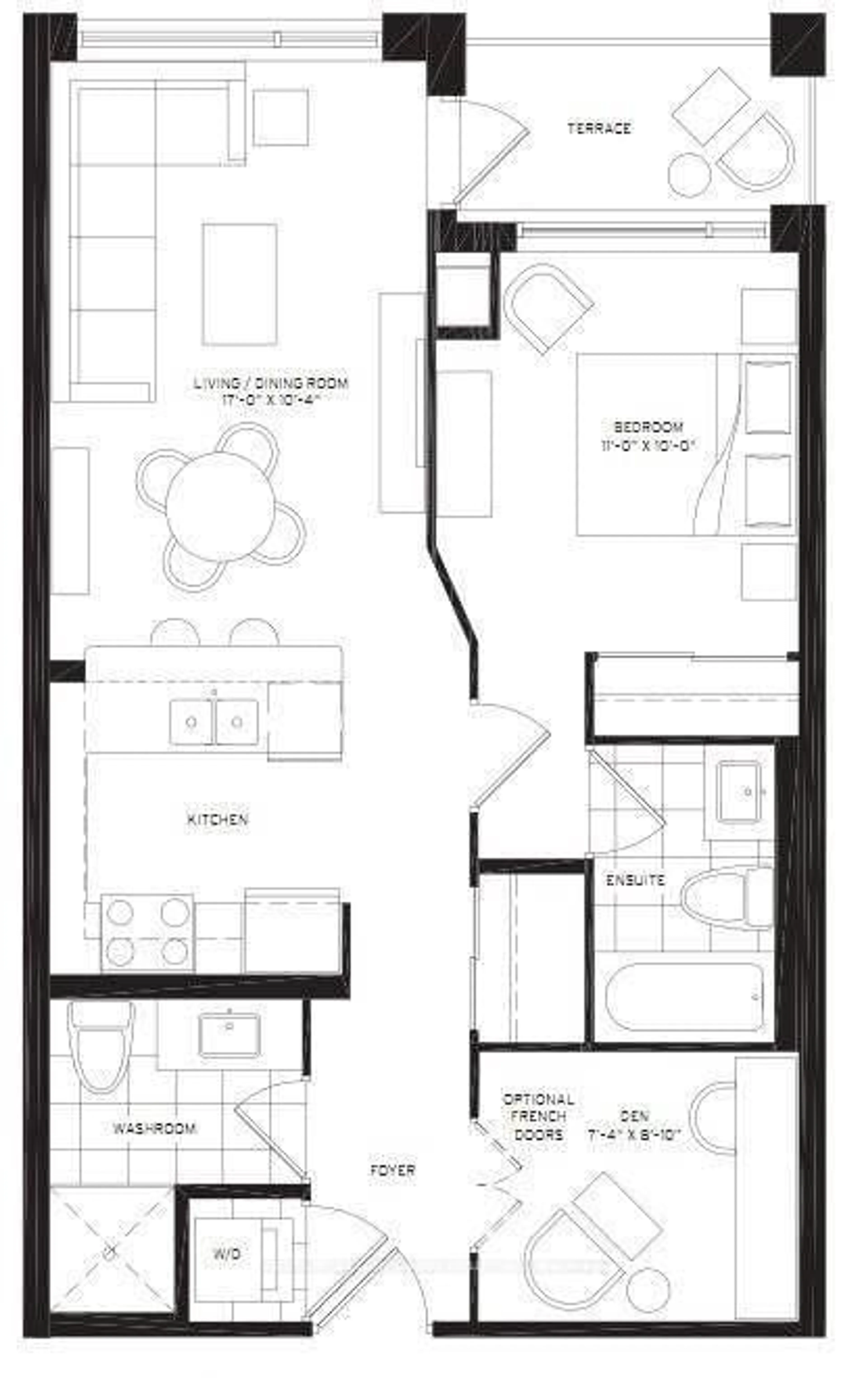 Floor plan for 8110 Birchmount Rd #503, Markham Ontario L6G 0E3