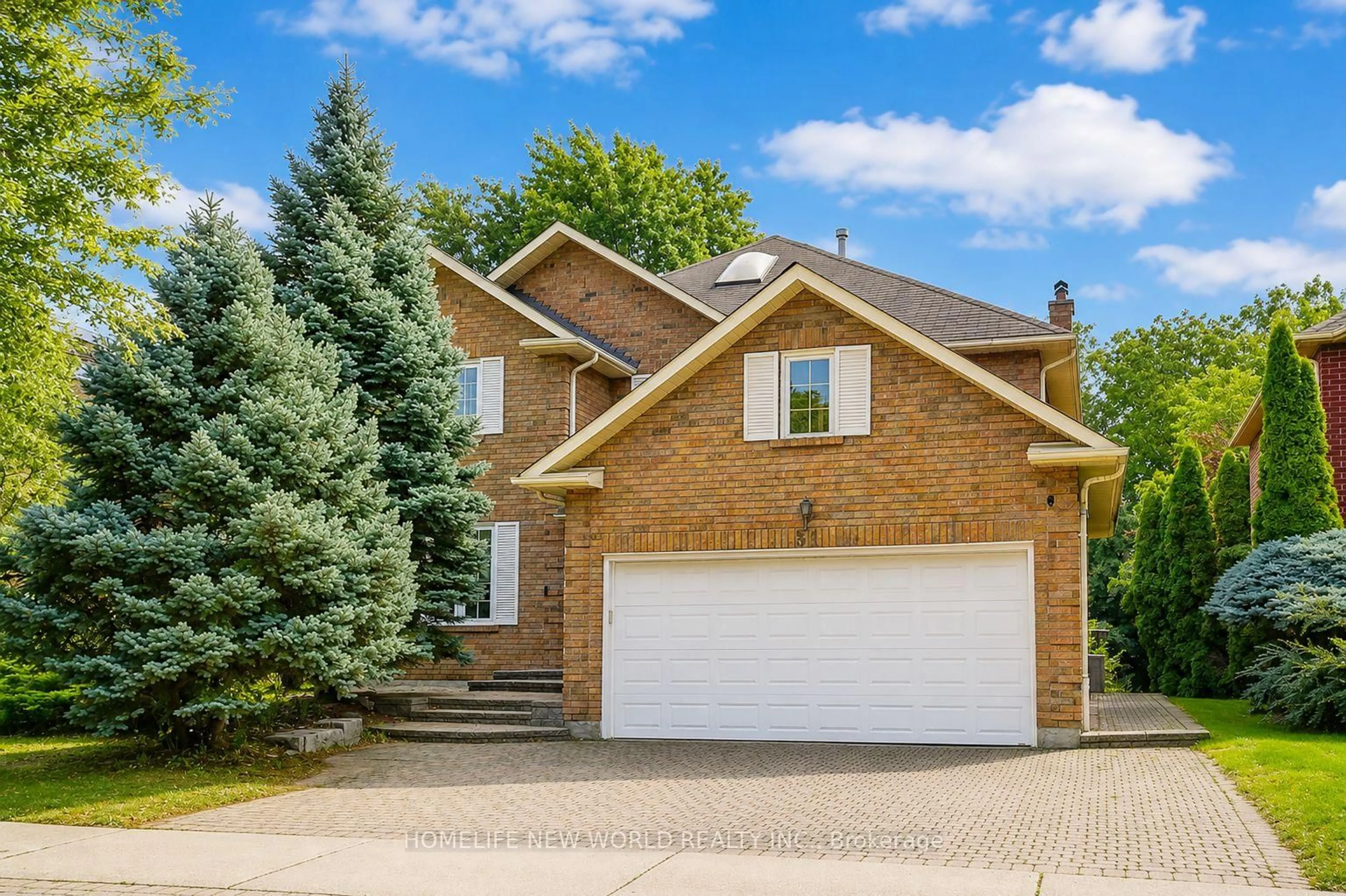 Home with brick exterior material, street for 51 Leighland Dr, Markham Ontario L3R 7R8