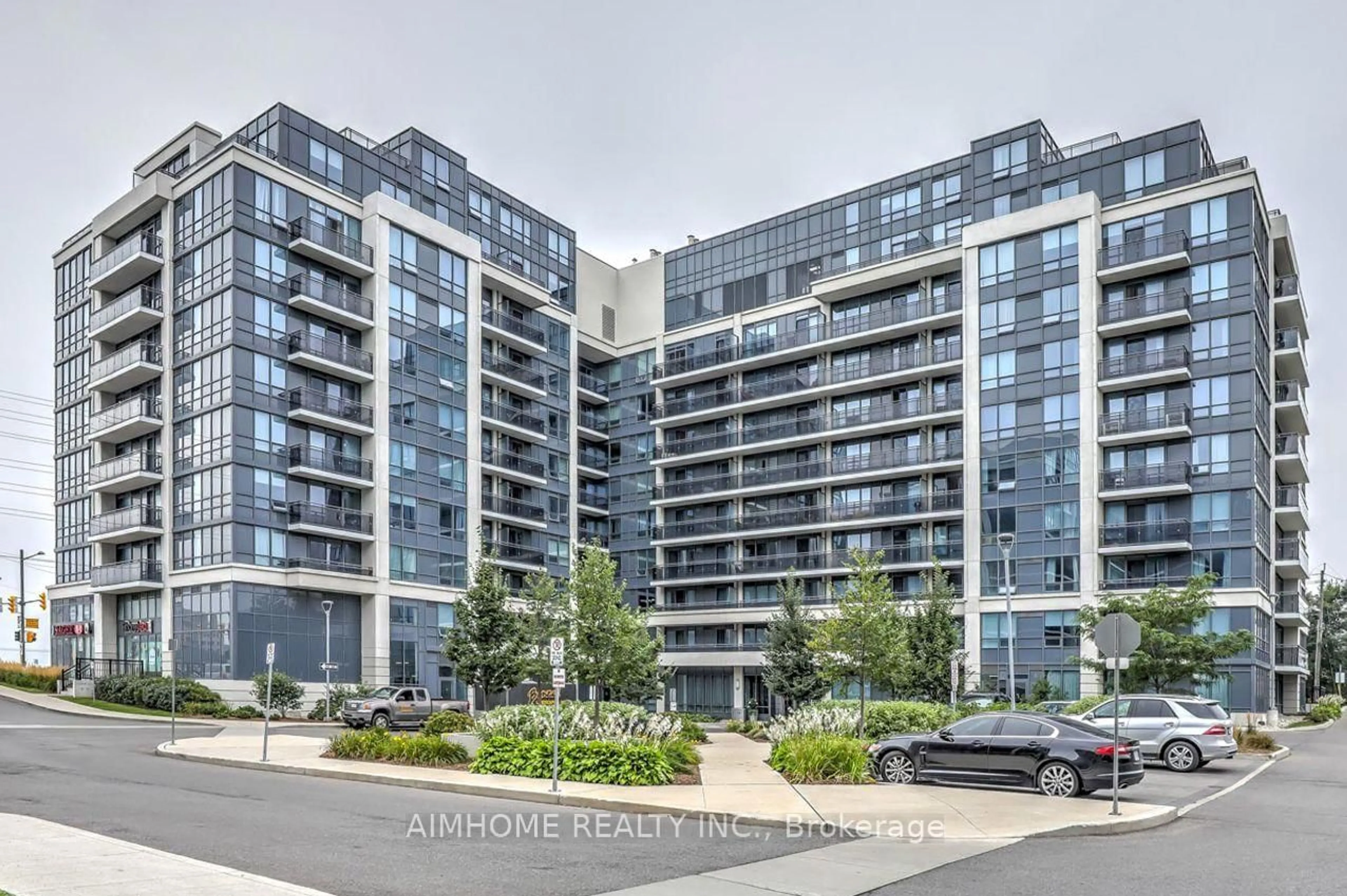 A pic from outside/outdoor area/front of a property/back of a property/a pic from drone, unknown for 370 Highway 7 #217, Richmond Hill Ontario L4B 0C4
