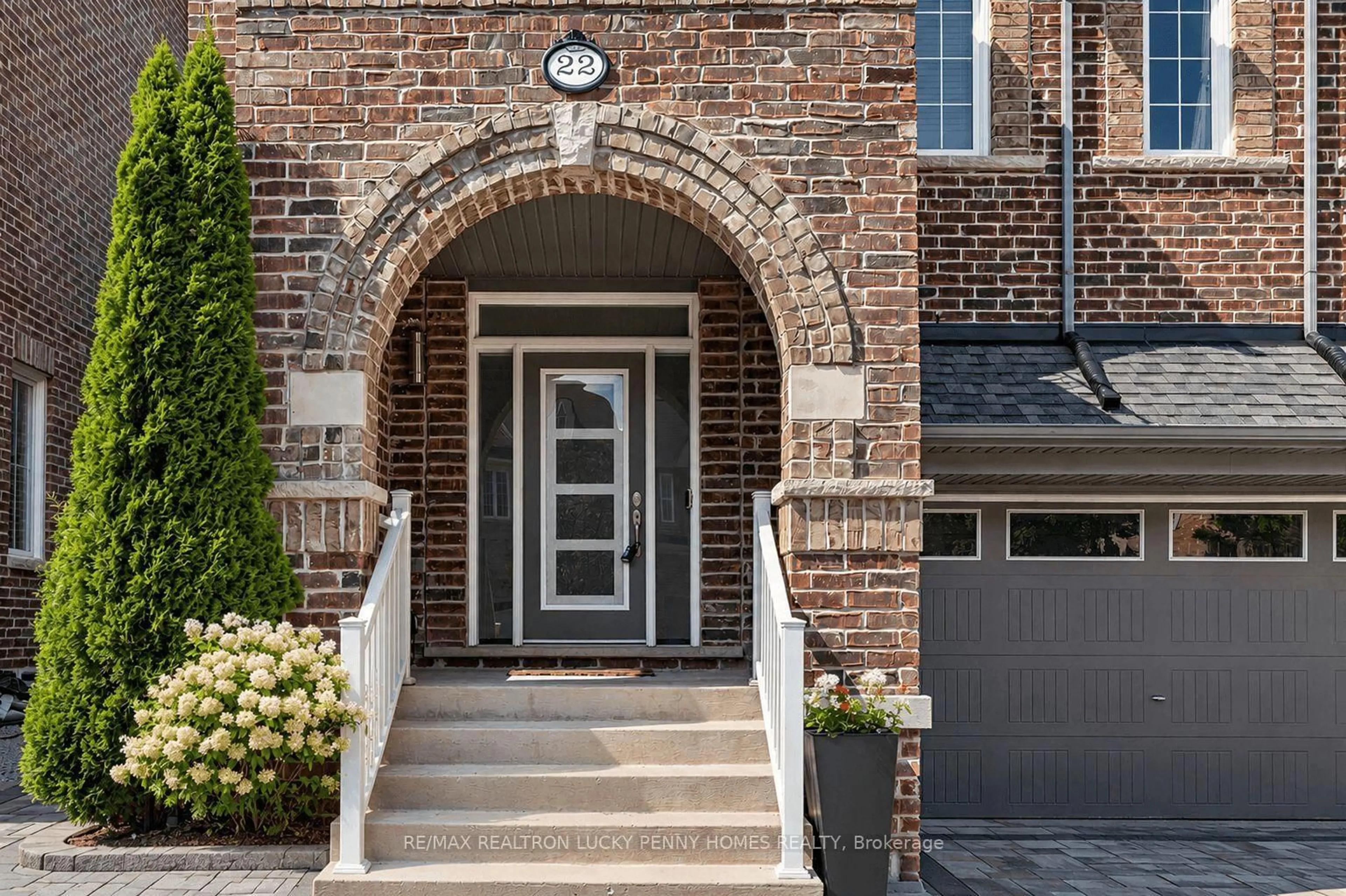 Home with brick exterior material, street for 22 Duke of Cornwall Dr, Markham Ontario L6C 0L3