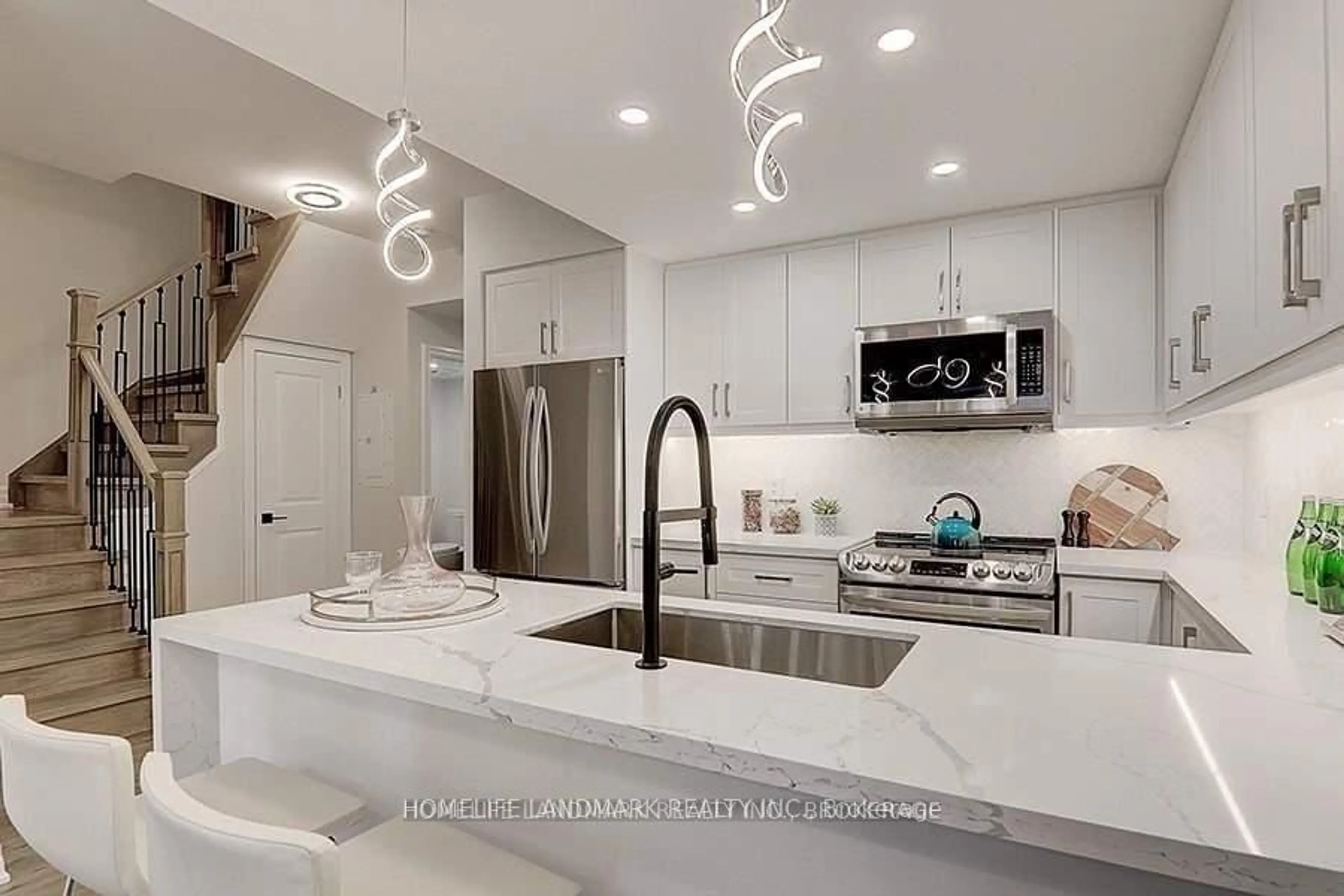Contemporary kitchen, ceramic/tile floor for 8110 Birchmount Rd #912, Markham Ontario L6G 0E3