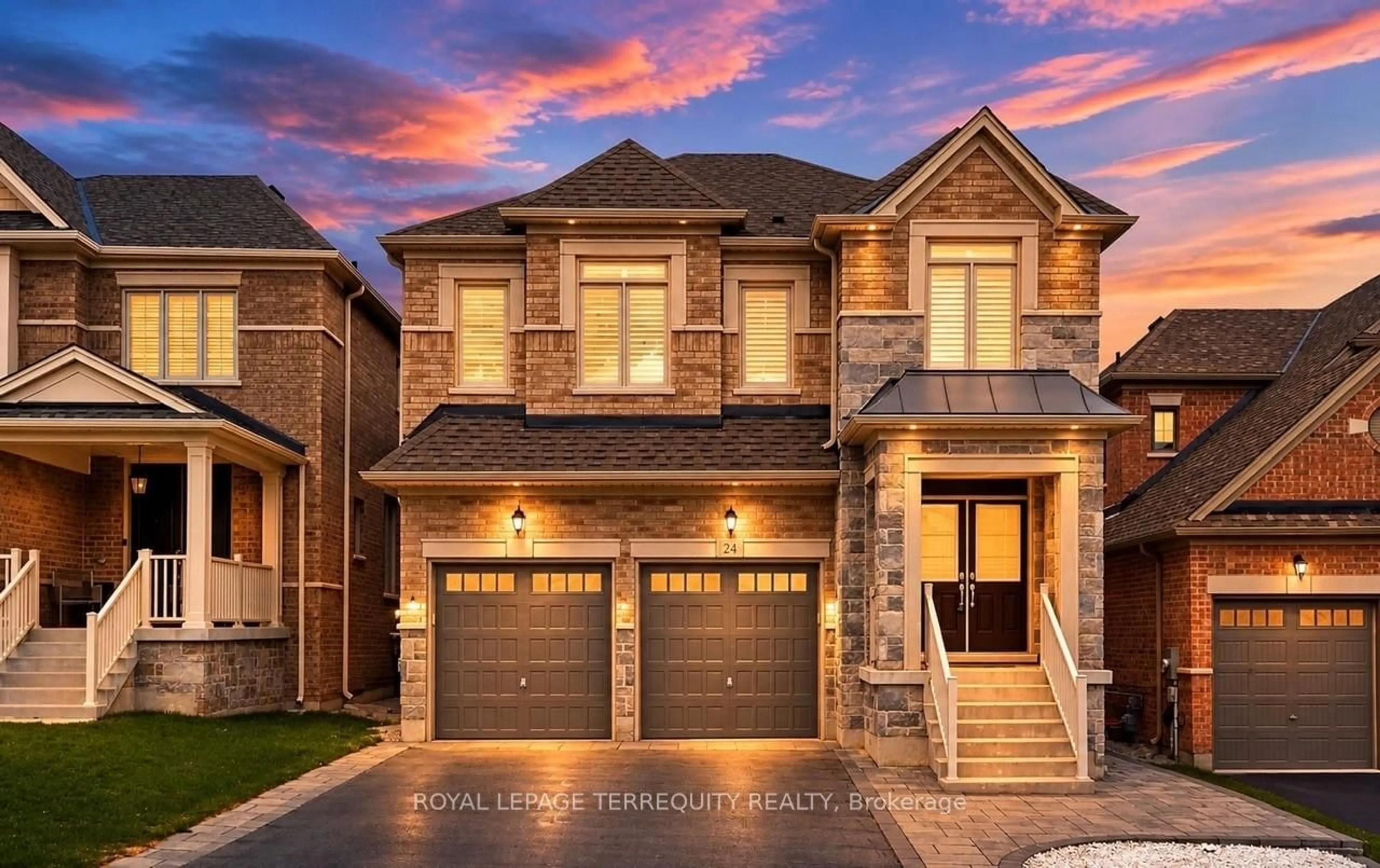 Home with brick exterior material, street for 24 Hydrangea Hllw, East Gwillimbury Ontario L9N 0T3