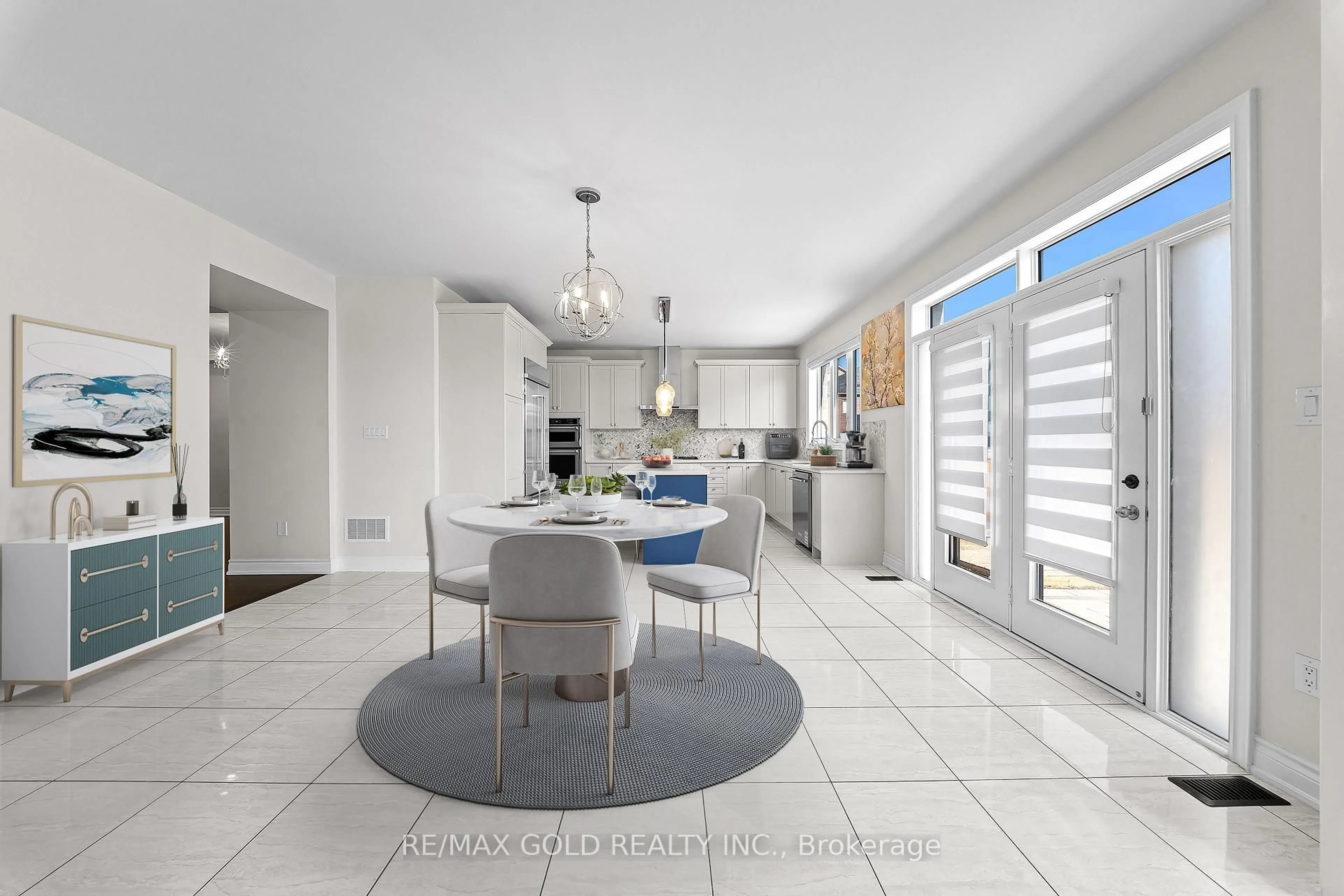 Contemporary kitchen, ceramic/tile floor for 600 Mactier Dr, Vaughan Ontario L4H 4T9