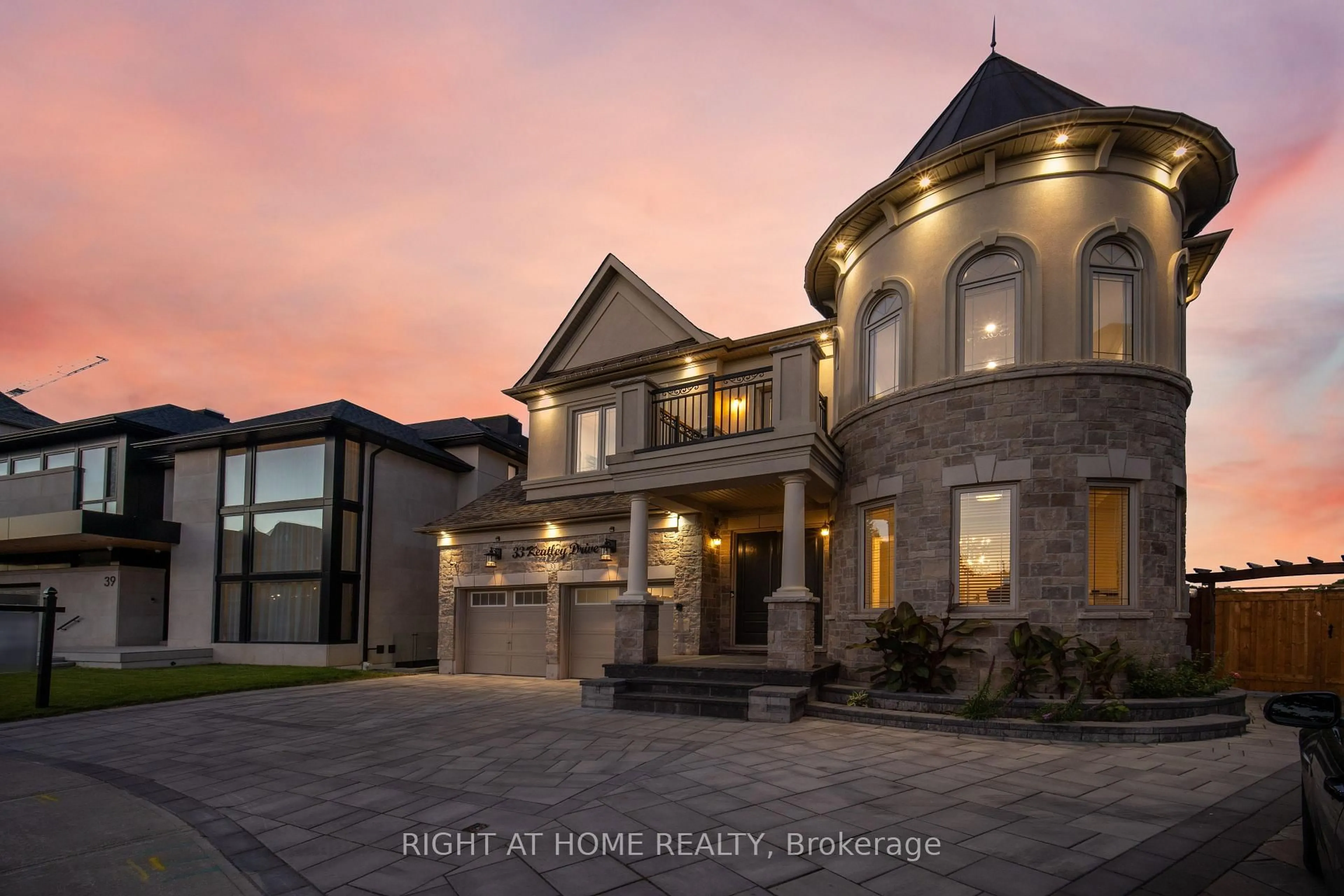 Home with brick exterior material, street for 33 Keatley Dr, Vaughan Ontario L6A 4Y3