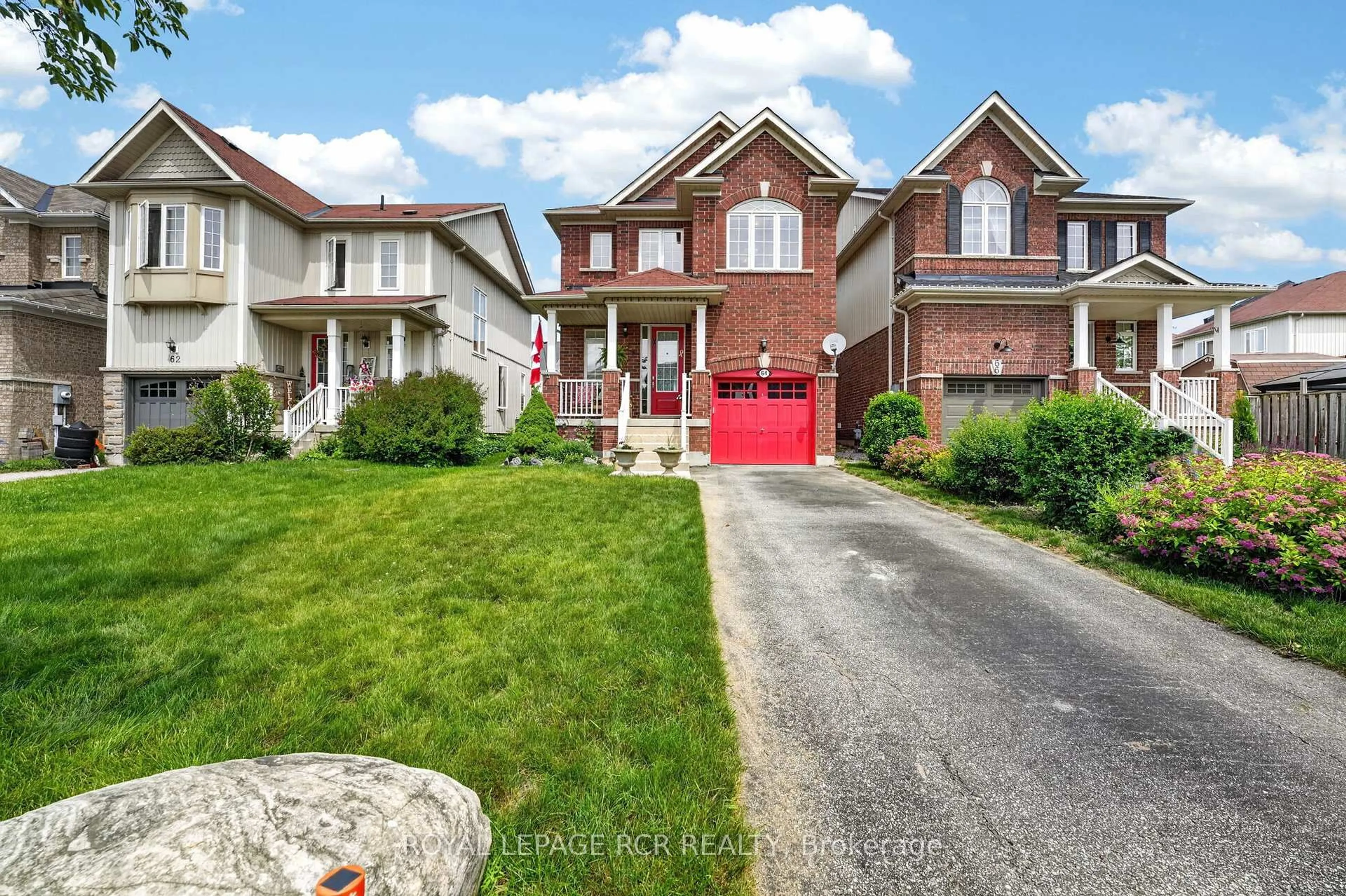 Home with brick exterior material, street for 64 Legion Way, Essa Ontario L0M 1B5