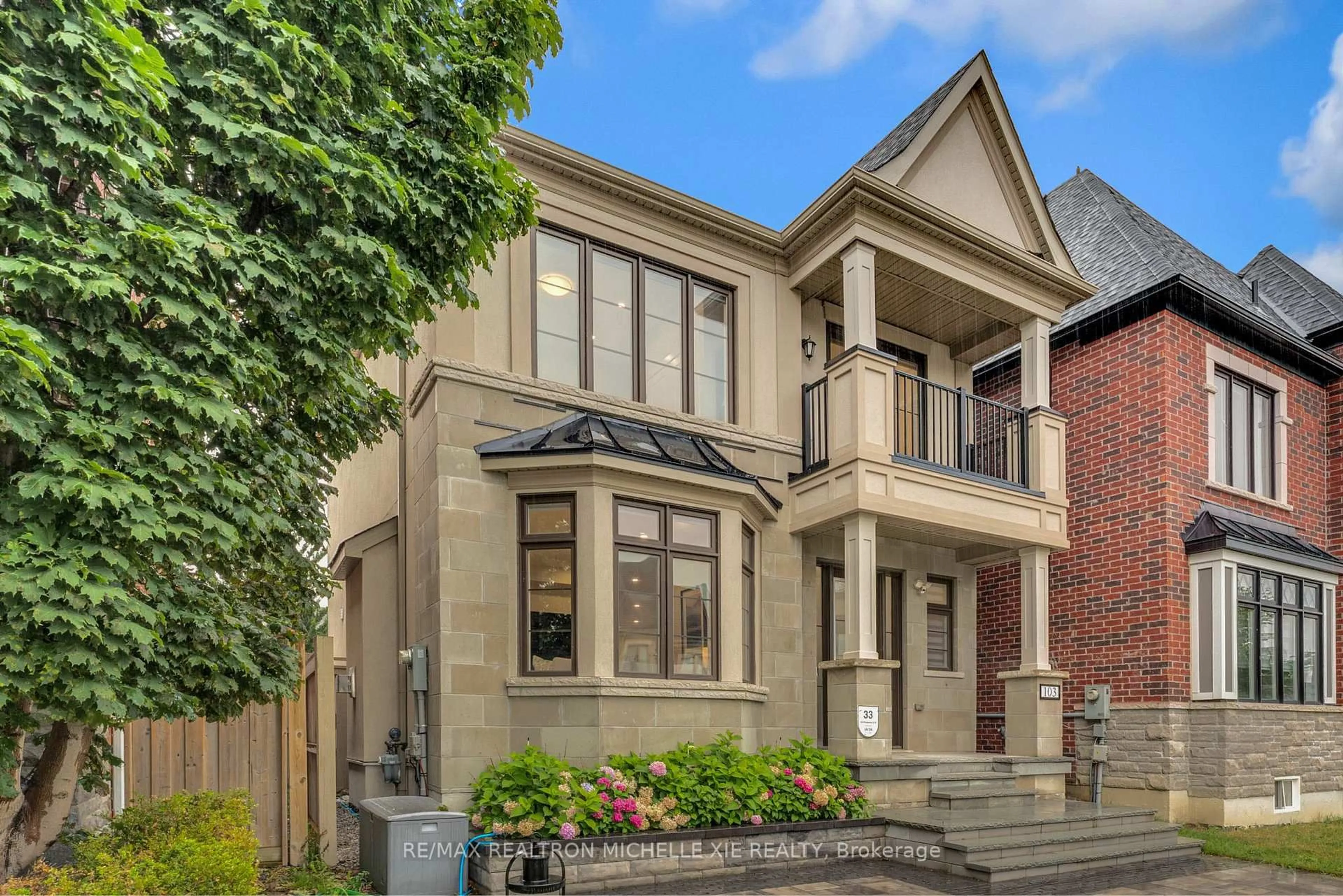 Home with brick exterior material, street for 103 Prospectors Dr, Markham Ontario L6C 3J9