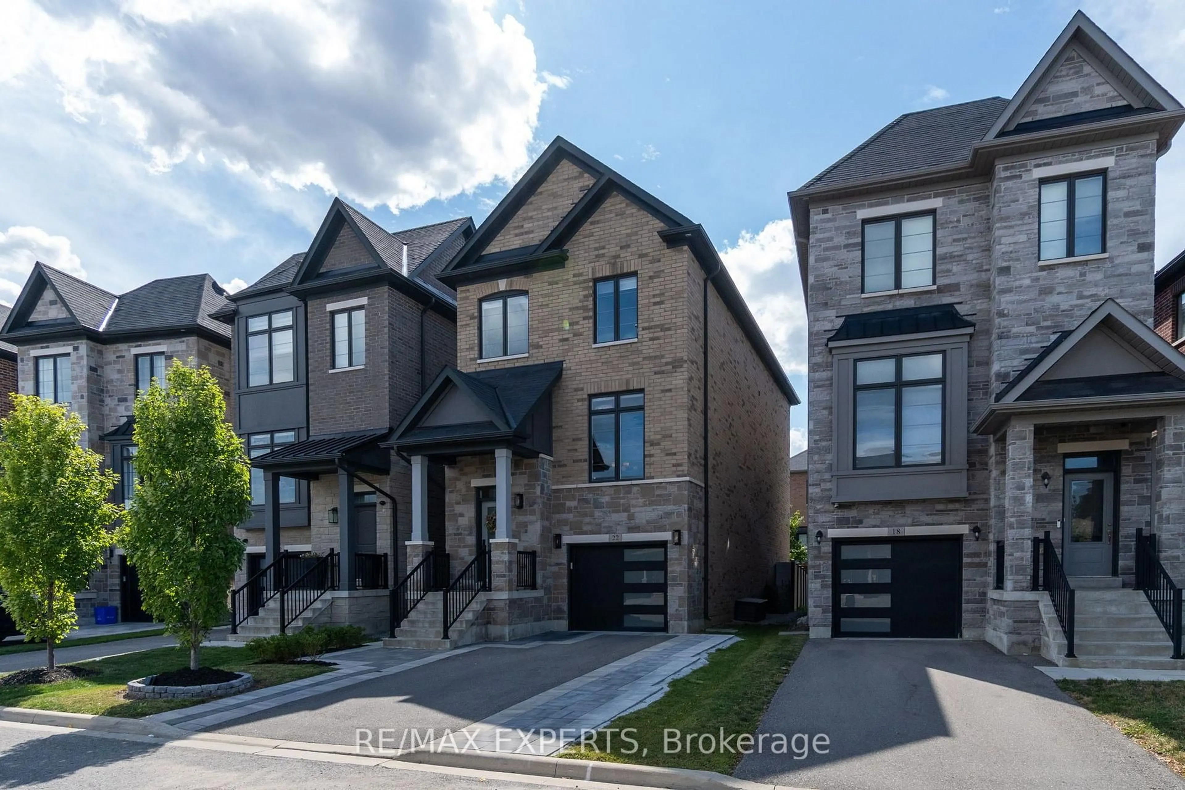 Home with brick exterior material, street for 22 Velia Crt, Vaughan Ontario L4H 4S5