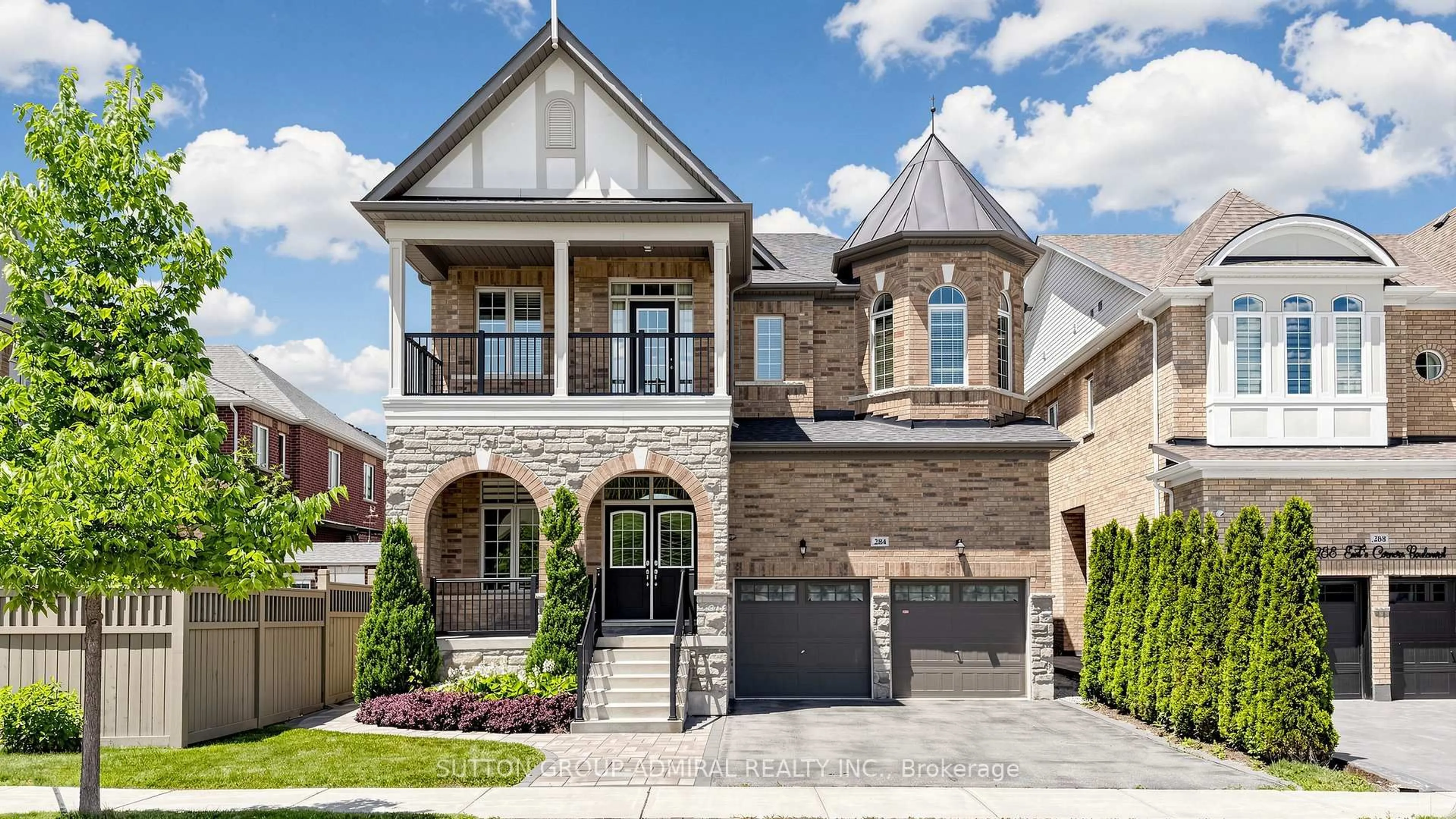 Home with brick exterior material, street for 284 East's Corners Blvd, Vaughan Ontario L4H 4L8