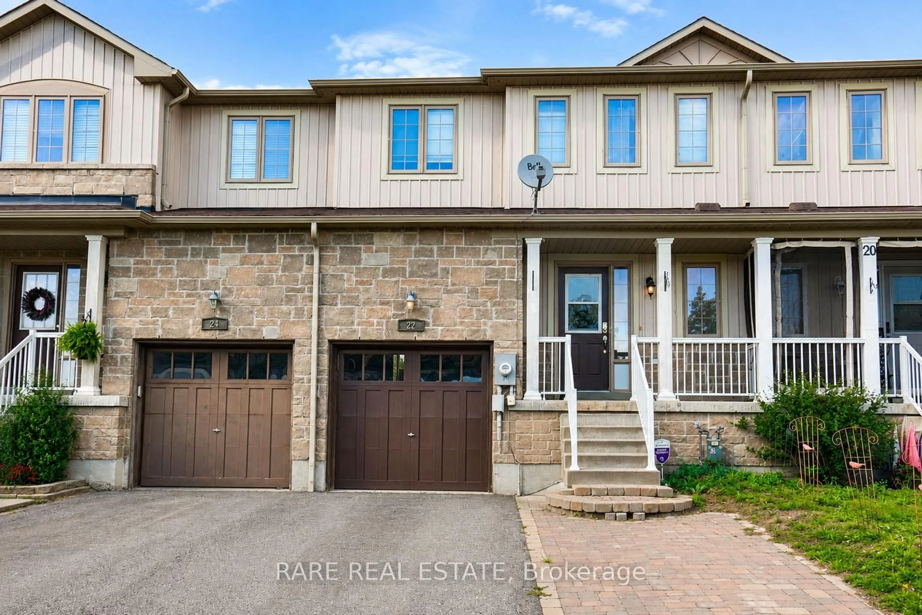 Home with brick exterior material, street for 22 Admiral Cres, Essa Ontario L3W 0E5