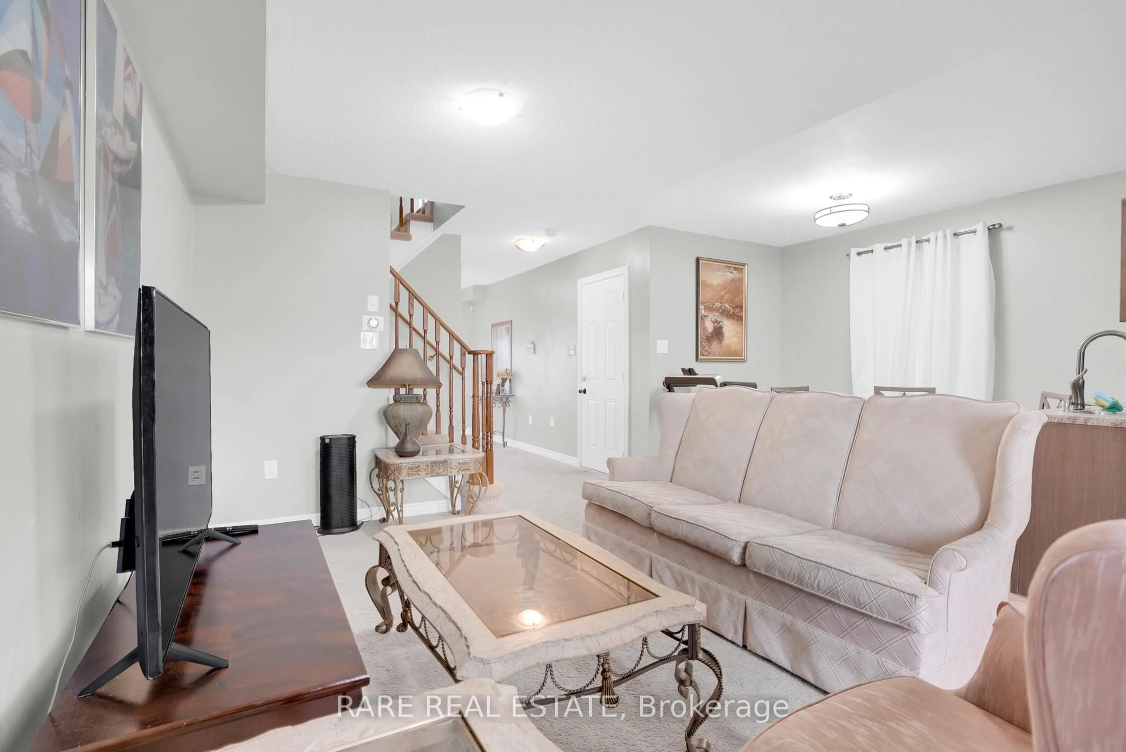 Living room with furniture, unknown for 22 Admiral Cres, Essa Ontario L3W 0E5