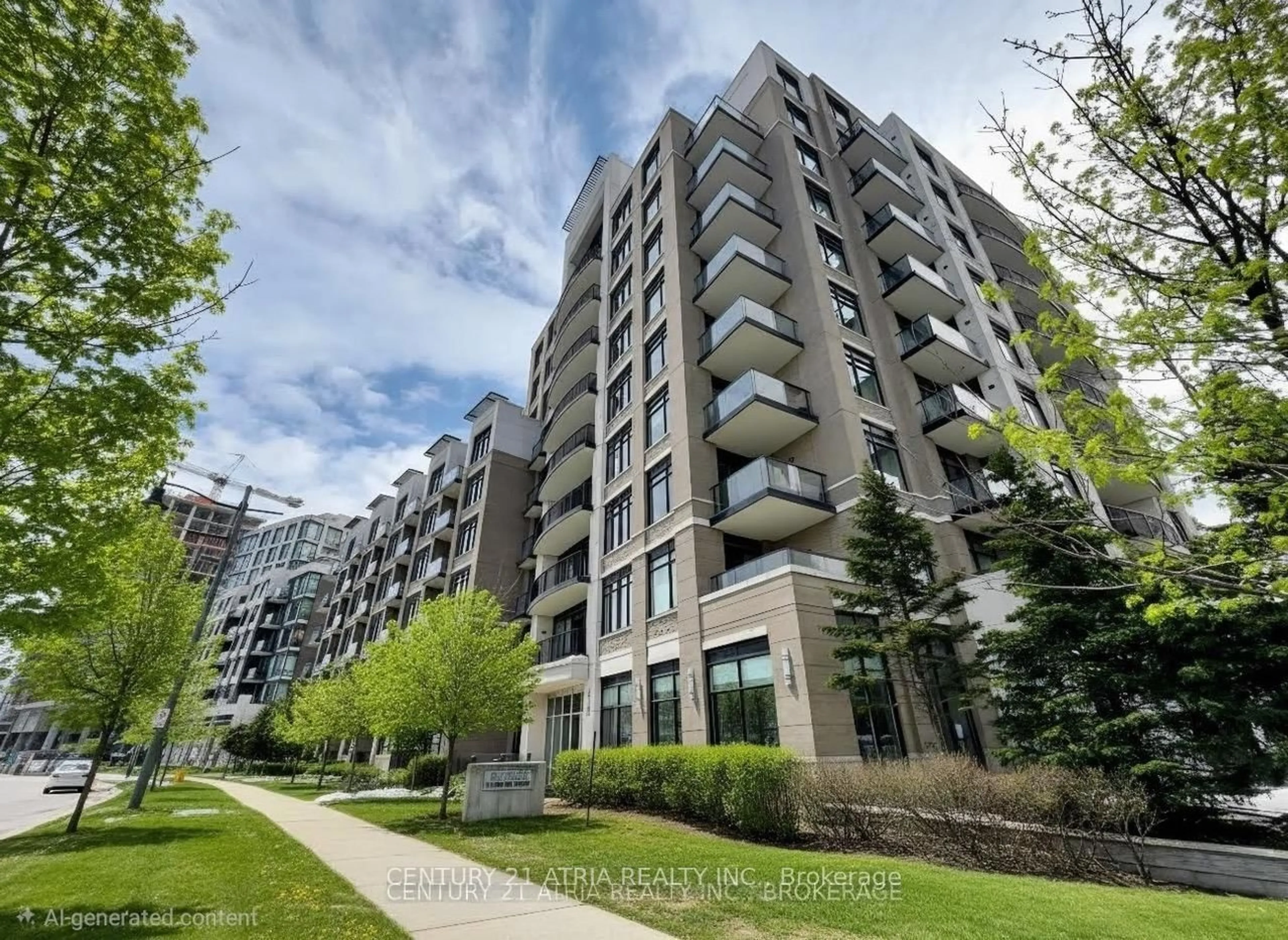 A pic from outside/outdoor area/front of a property/back of a property/a pic from drone, unknown for 111 Upper Duke Cres #602, Markham Ontario L6G 0C8