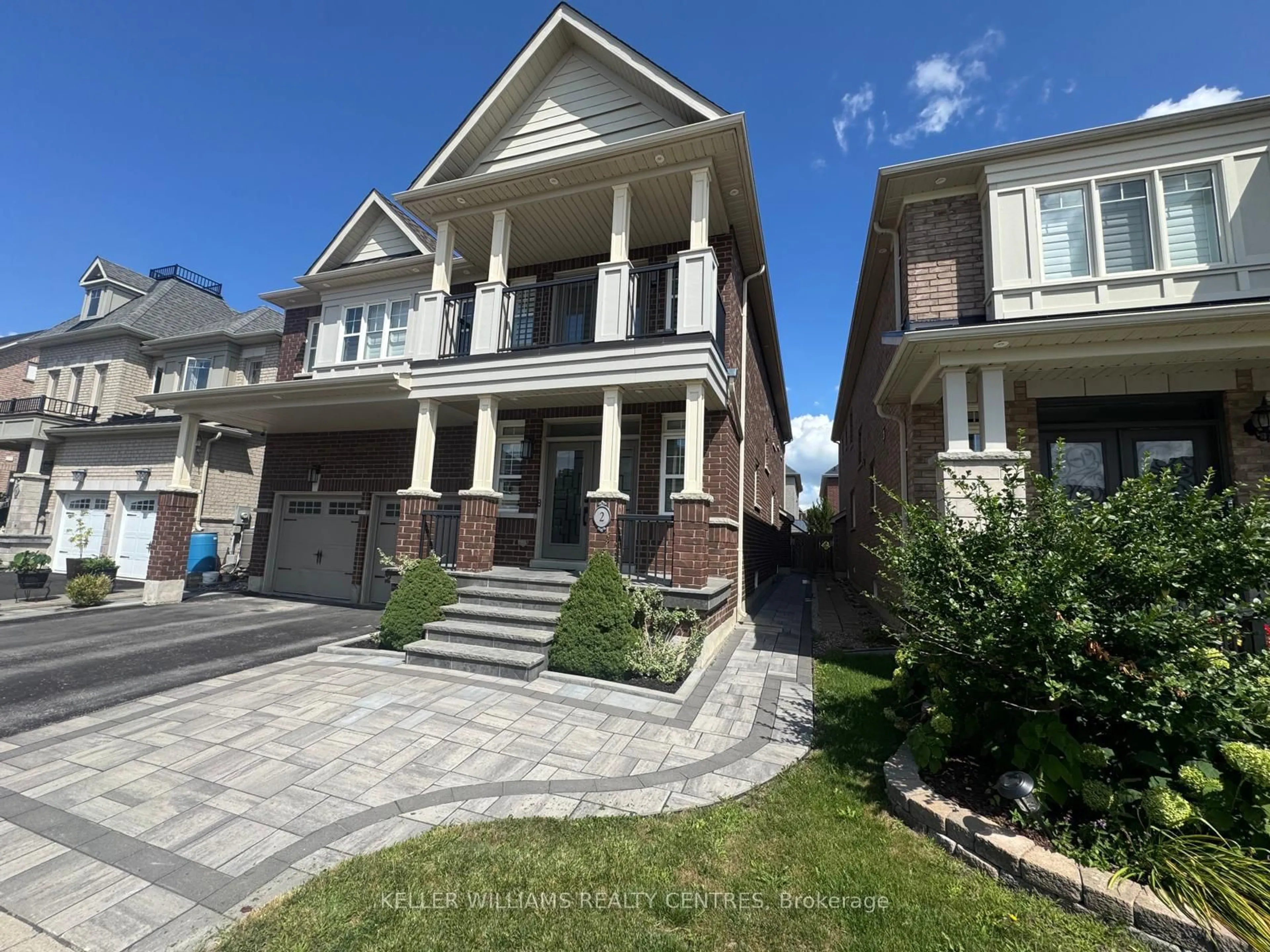 Home with brick exterior material, street for 2 Creekland Ave, Whitchurch-Stouffville Ontario L4A 1T8