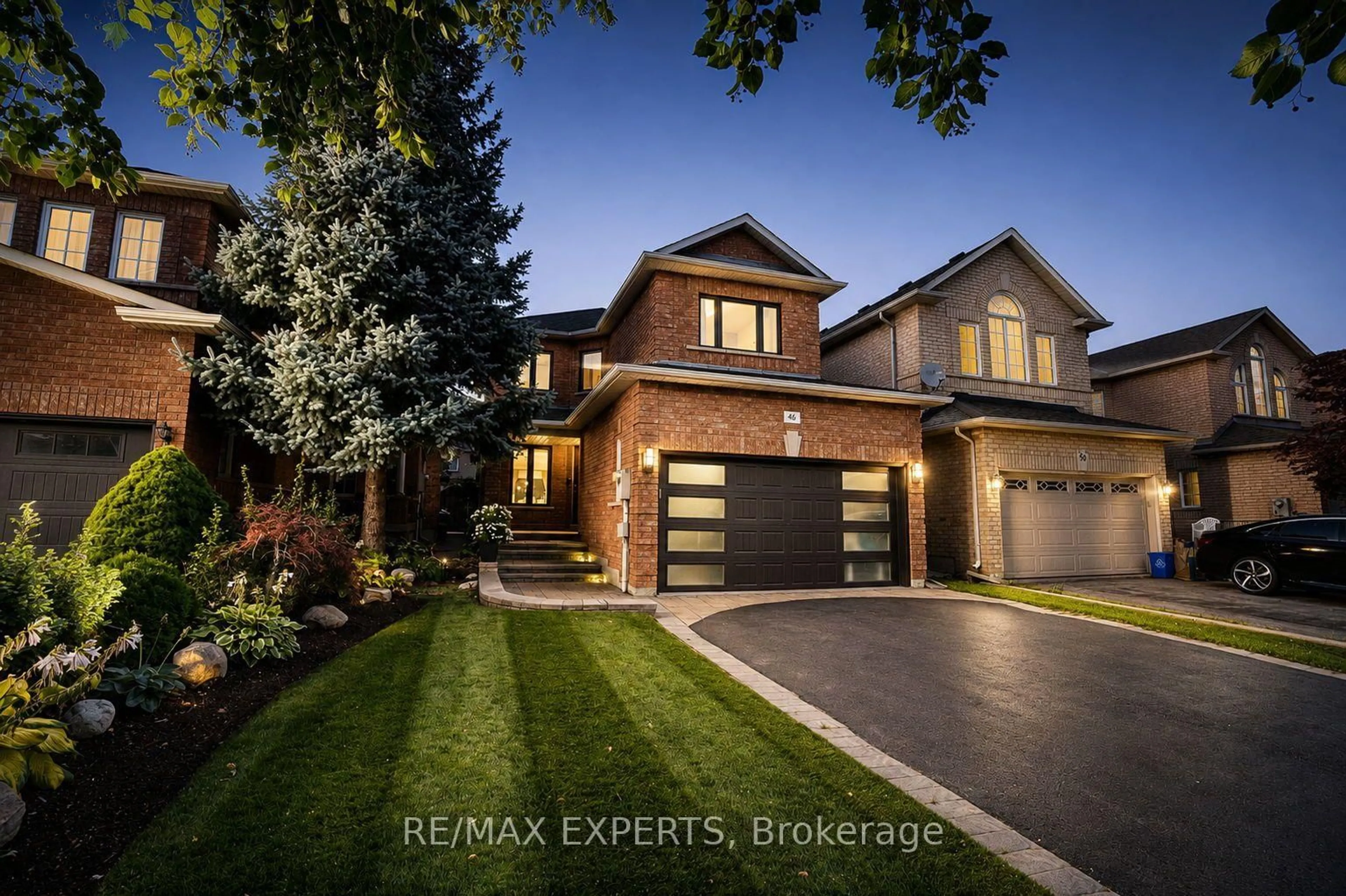 Home with brick exterior material, street for 46 Princeton Gate, Vaughan Ontario L6A 2R7