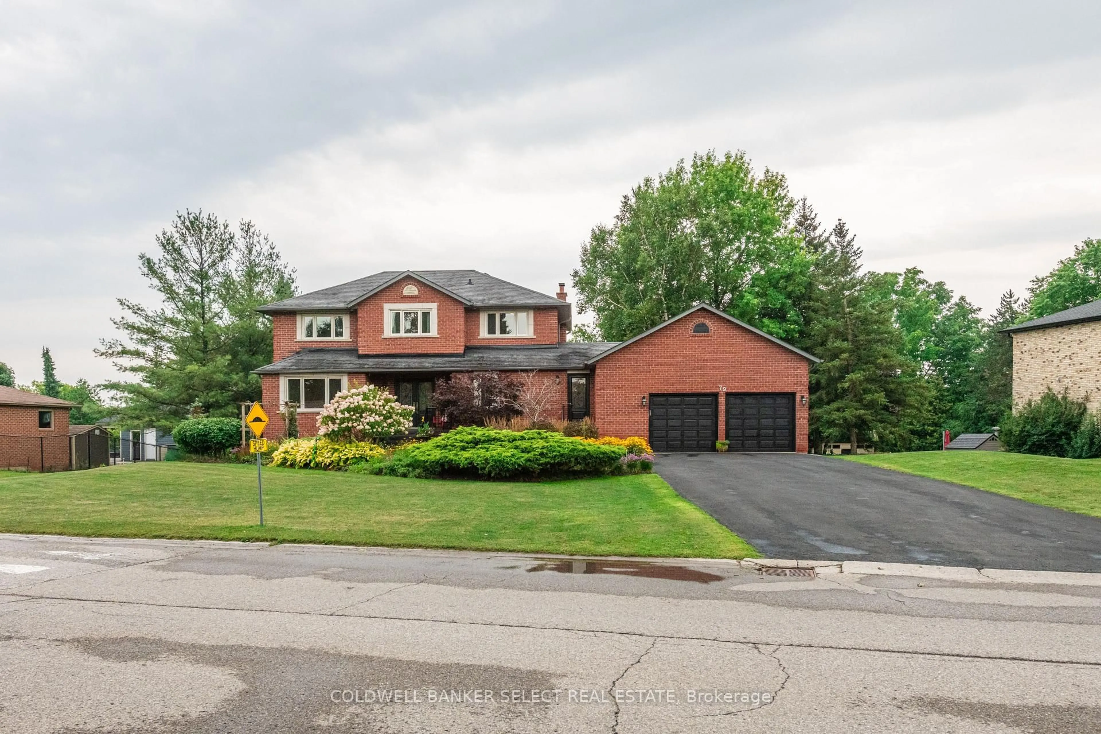 Home with brick exterior material, street for 79 Hill Farm Rd, King Ontario L0G 1N0
