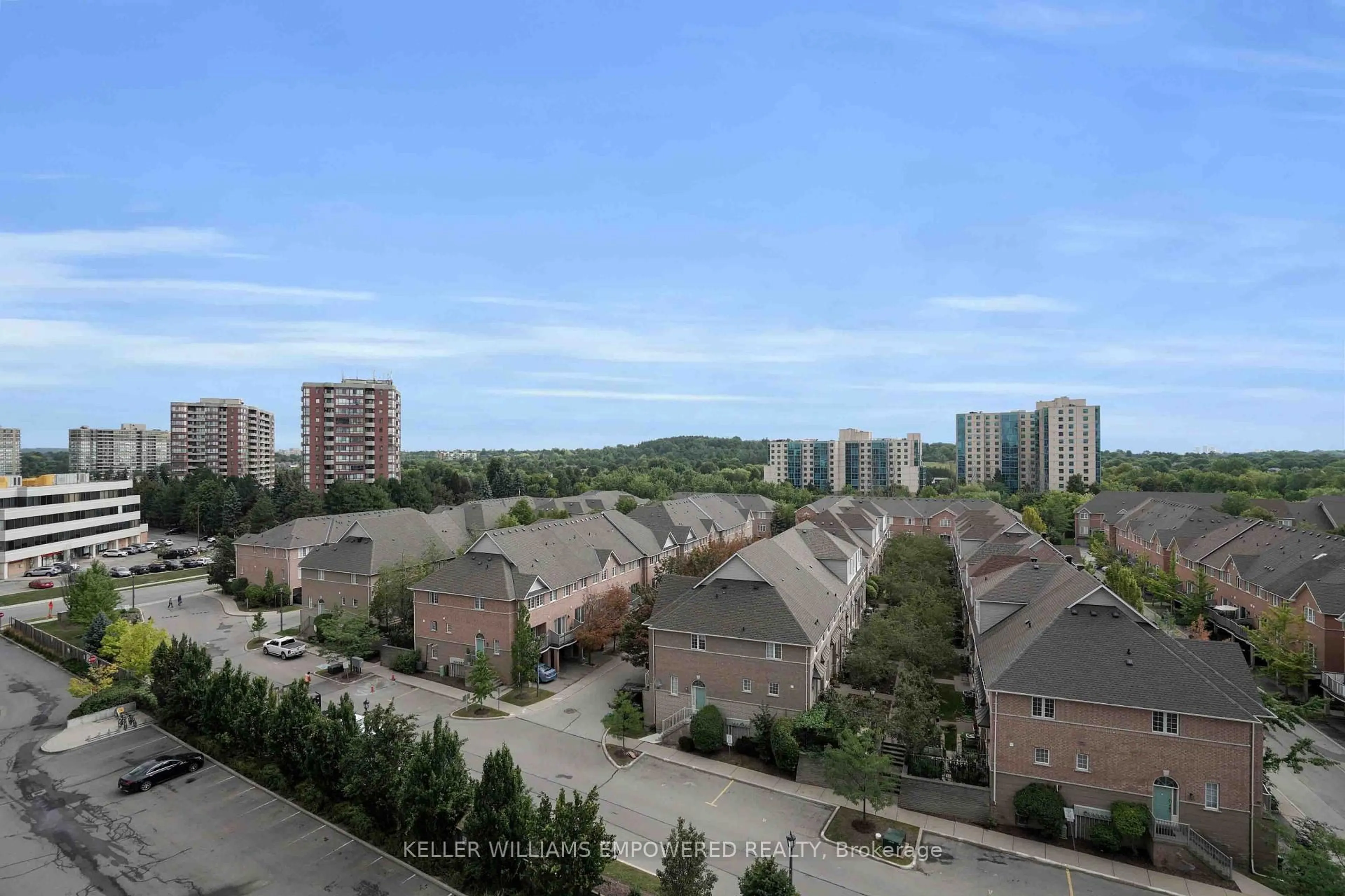 A pic from outside/outdoor area/front of a property/back of a property/a pic from drone, city buildings view from balcony for 9471 Yonge St #811, Richmond Hill Ontario L4C 0Z5