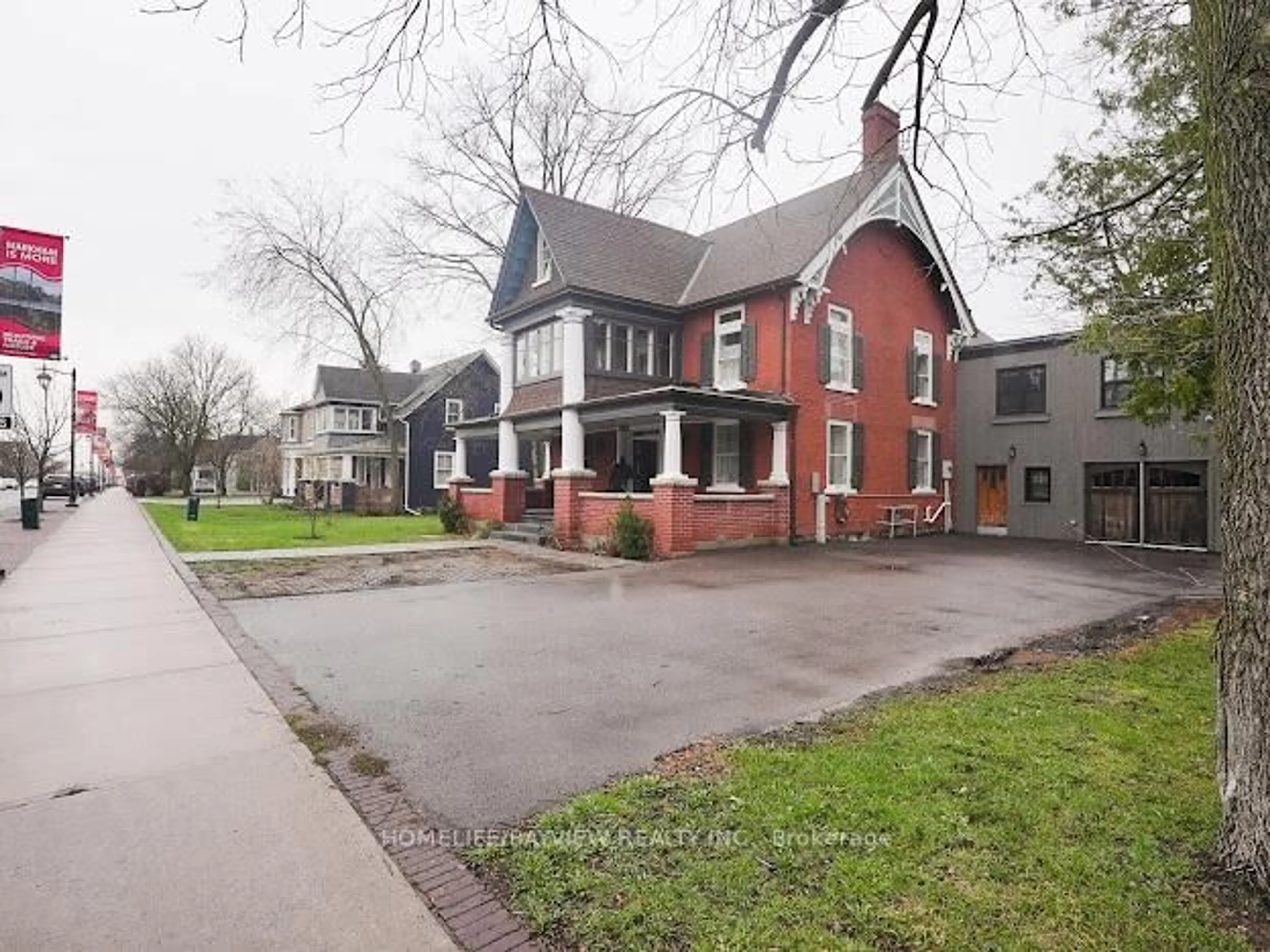 A pic from outside/outdoor area/front of a property/back of a property/a pic from drone, street for 180 & 188 Main St, Markham Ontario L3P 1Y3