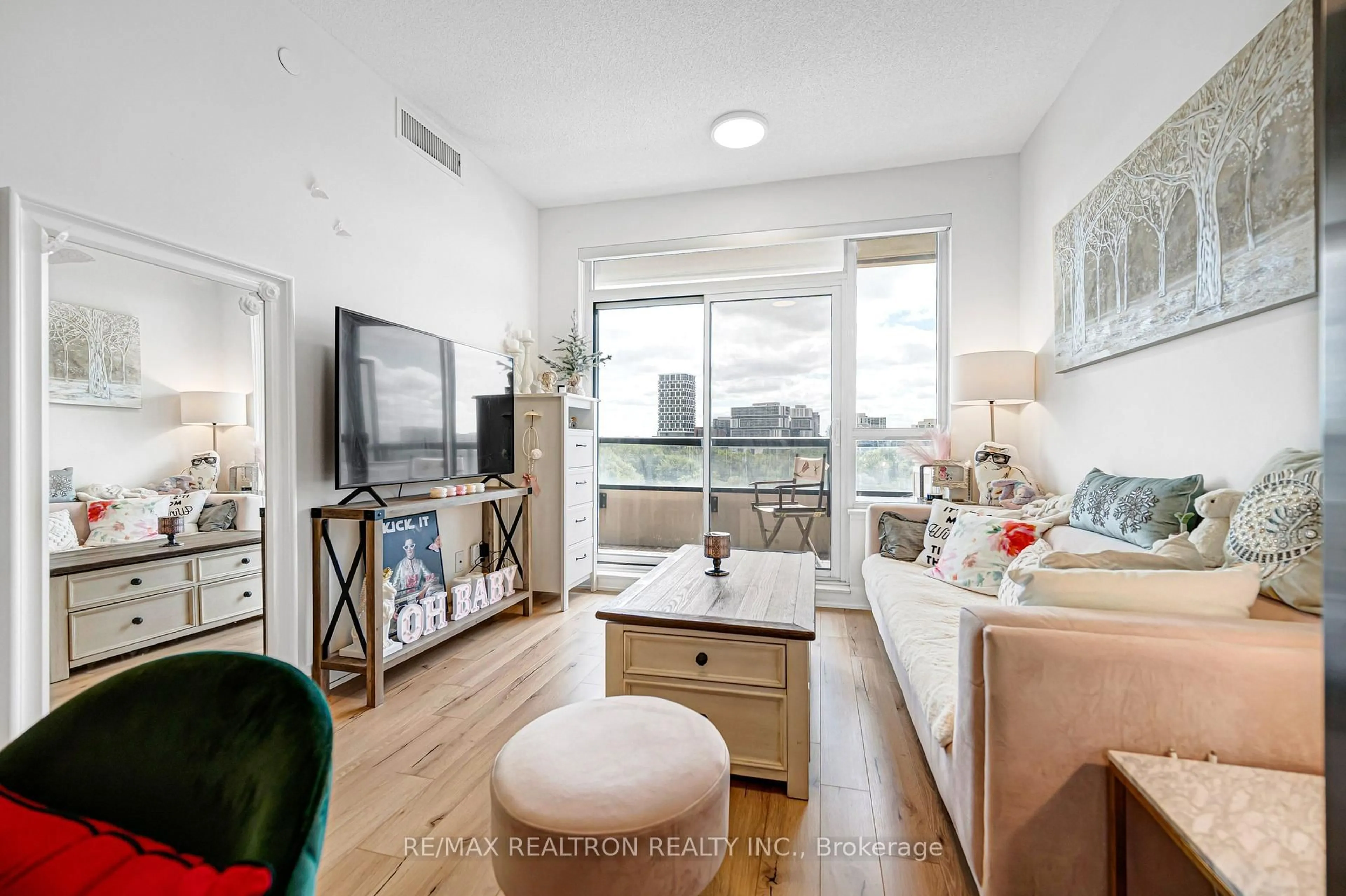 Living room with furniture, unknown for 15 Water Walk Dr #715, Markham Ontario L6G 0G2